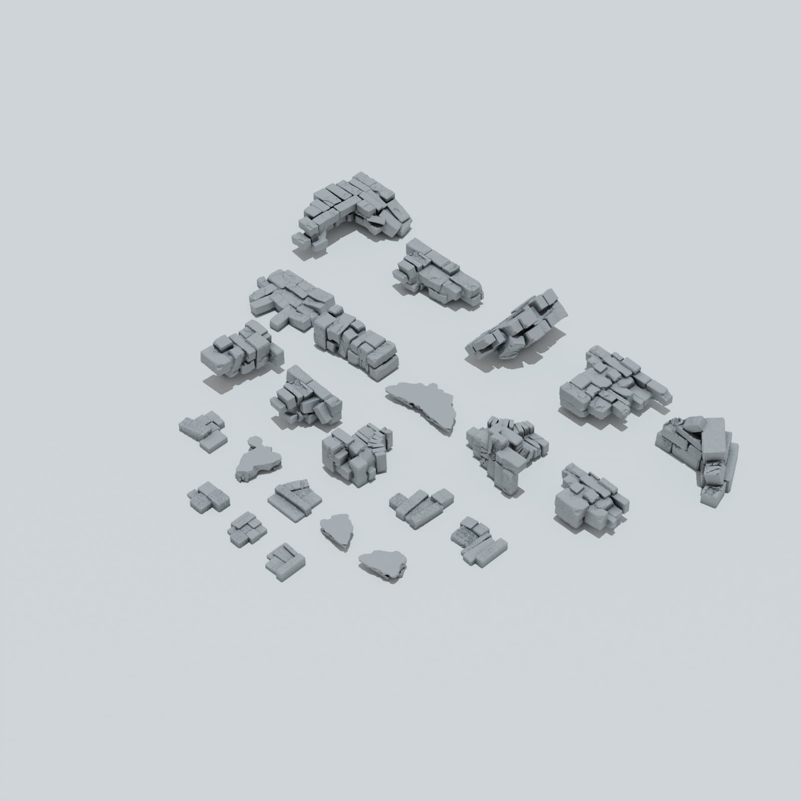 Castle Ruins Basing Bits - Unpainted Resin thumbnail