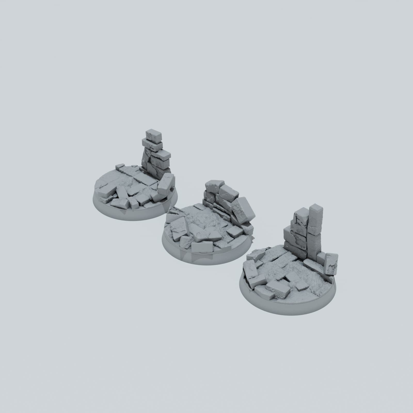 Castle Ruins Toppers - Unpainted Resin thumbnail