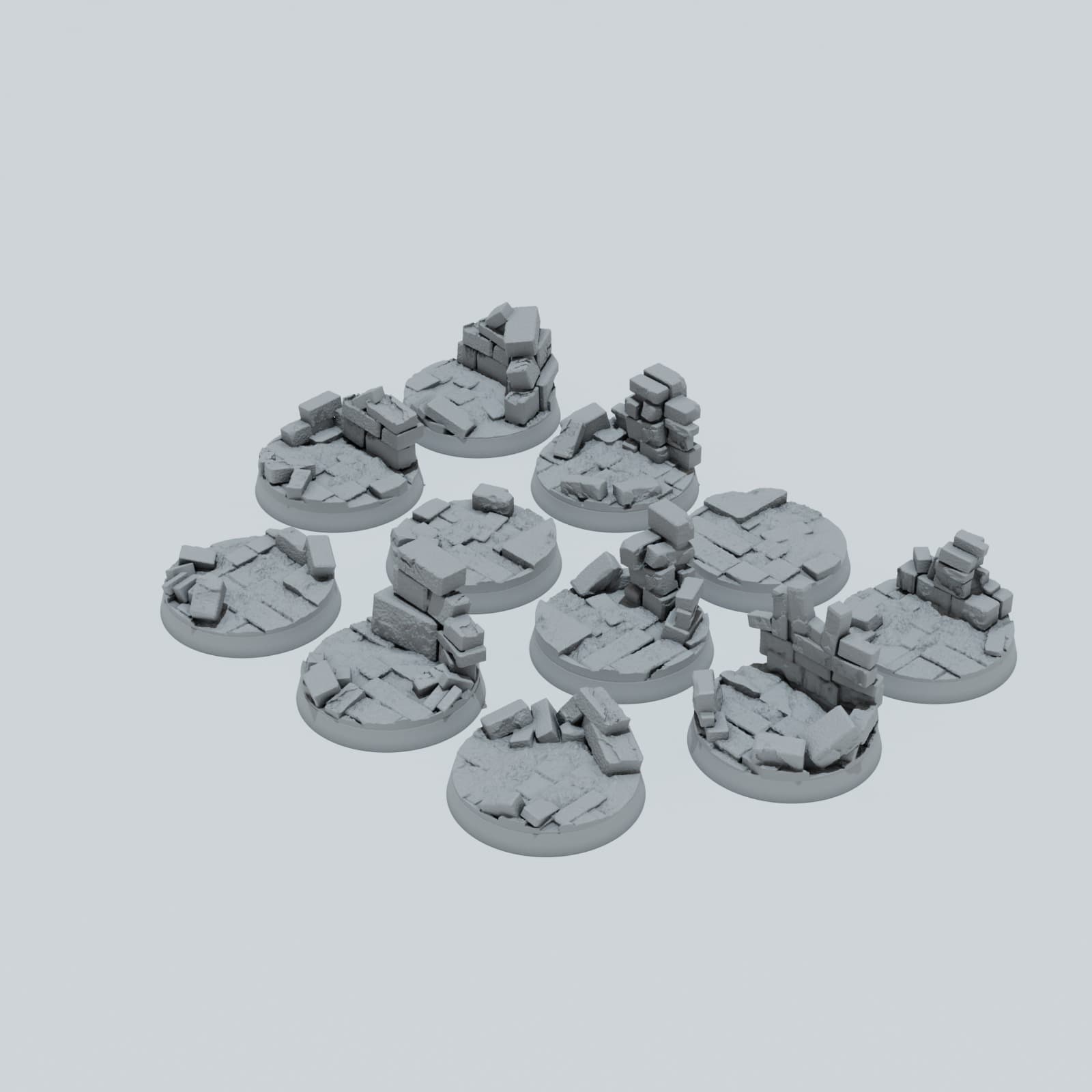 Castle Ruins Toppers - Unpainted Resin thumbnail