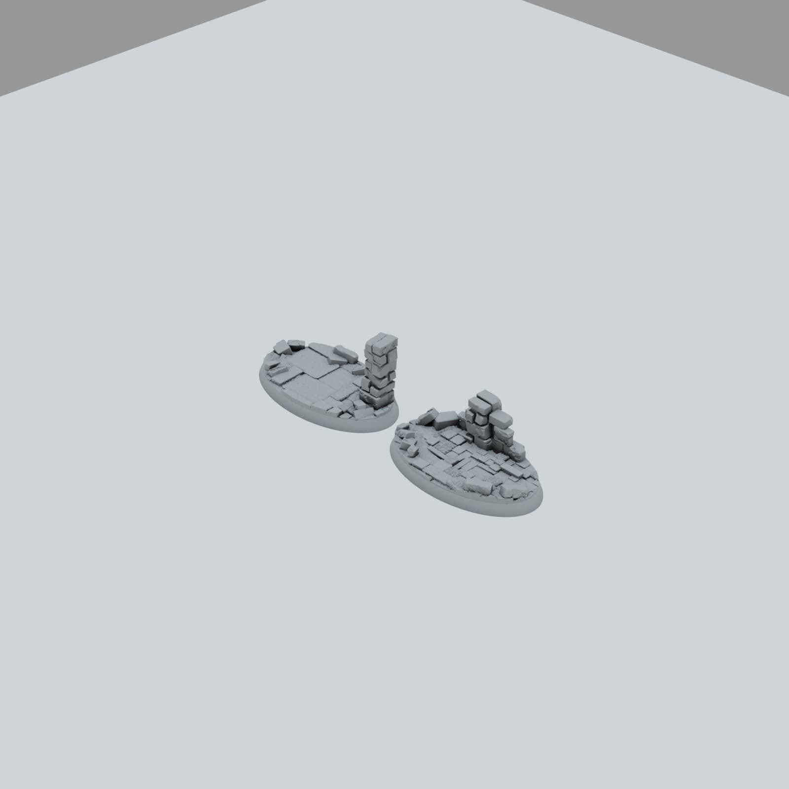 Castle Ruins Toppers - Unpainted Resin thumbnail