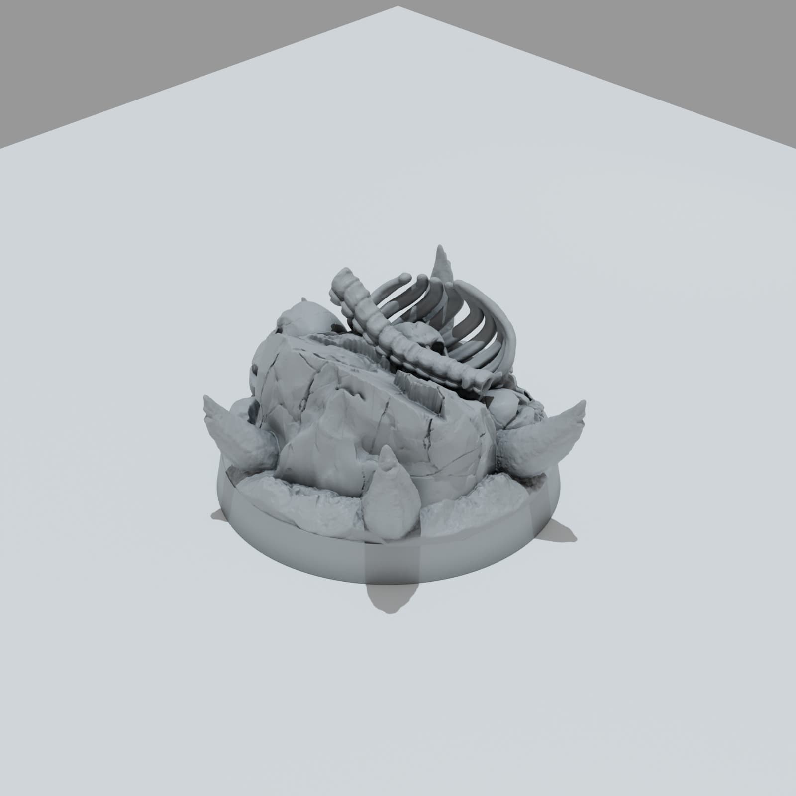 Chaos Skulls Hero Bases - Unpainted Resin thumbnail