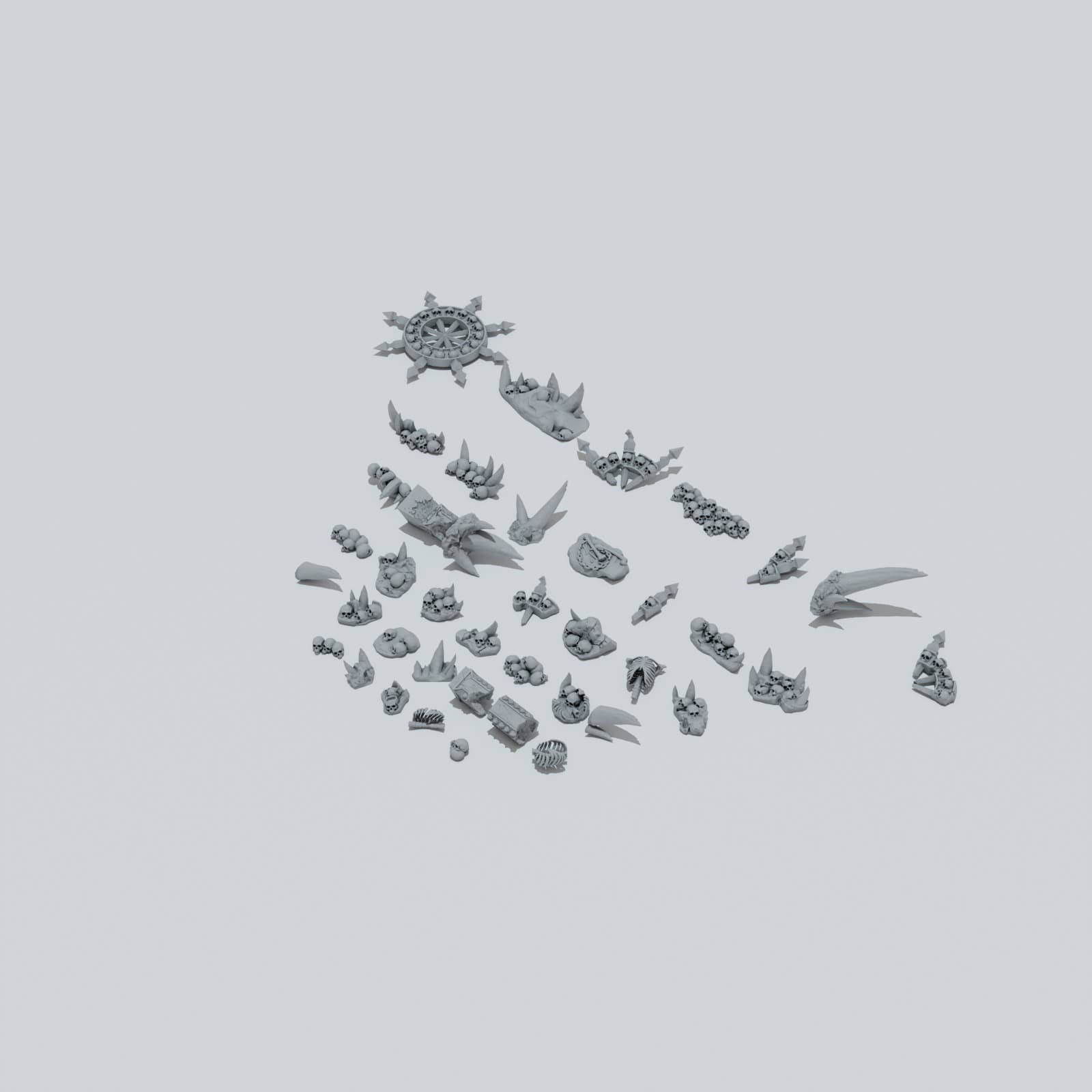 Chaos Skulls Scenery Elements - Unpainted Resin thumbnail