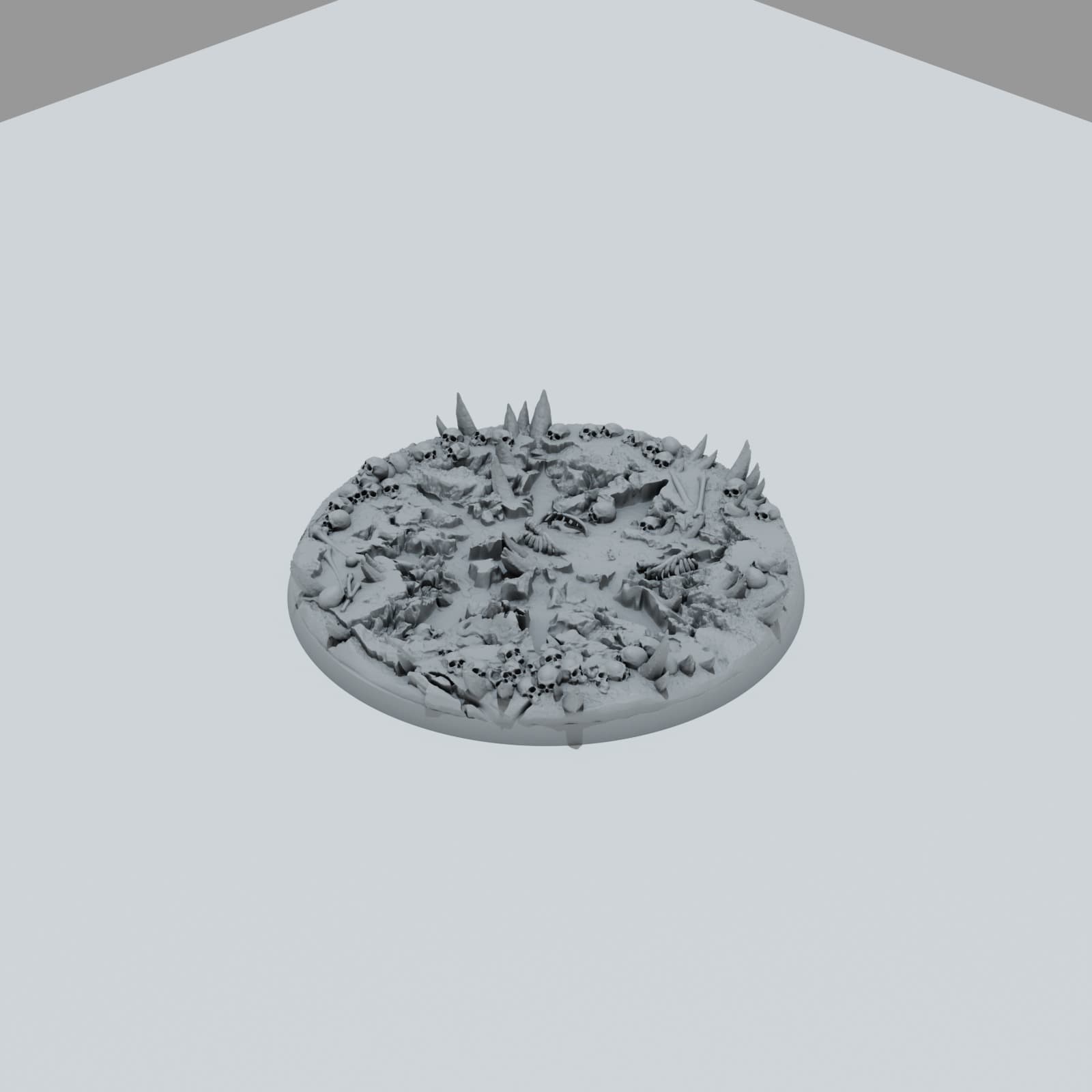 Chaos Skulls Texture Bases - Unpainted Resin thumbnail