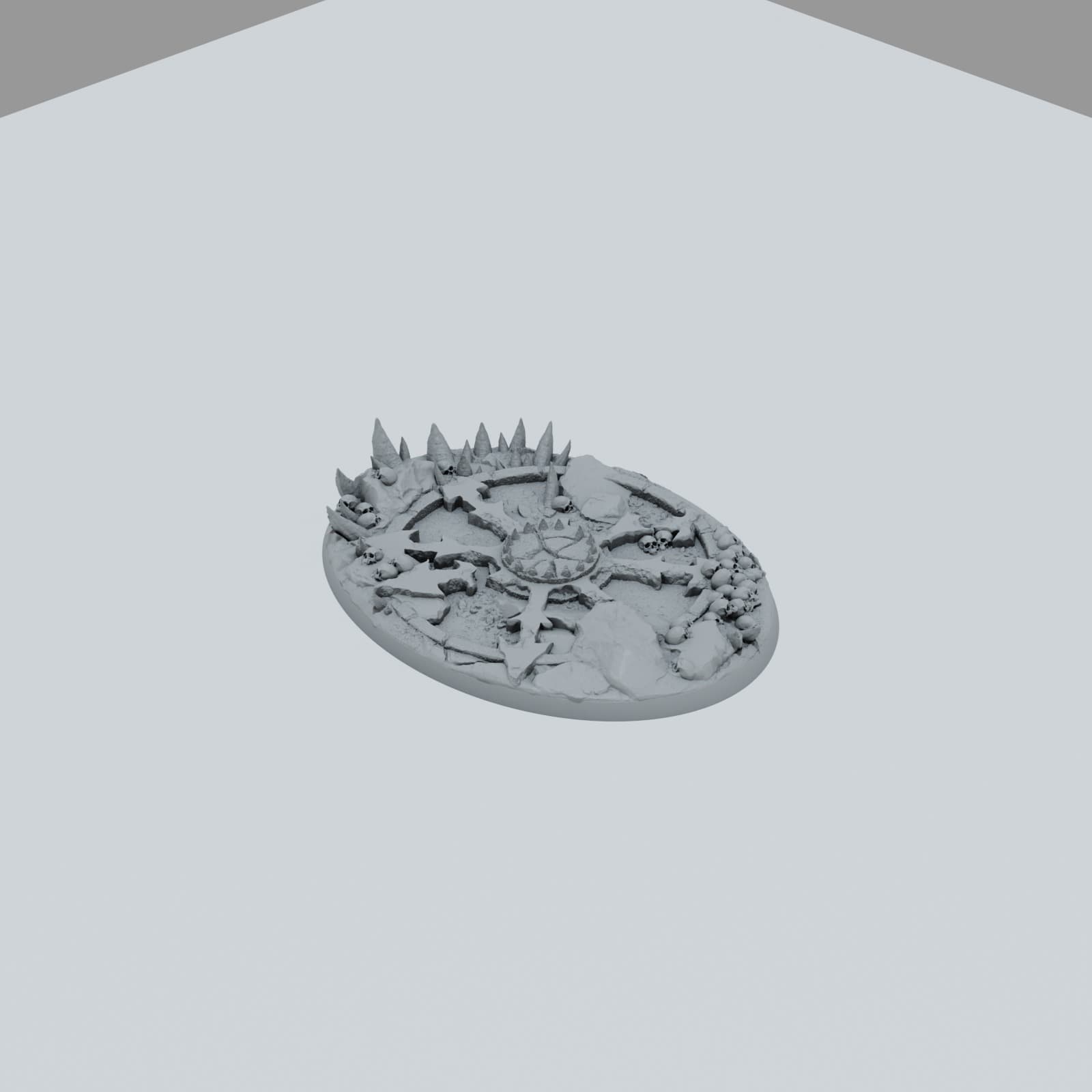 Chaos Skulls Texture Bases - Unpainted Resin thumbnail