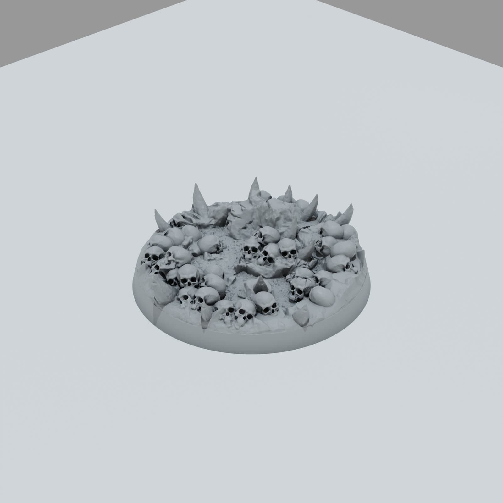 Chaos Skulls Texture Bases - Unpainted Resin thumbnail