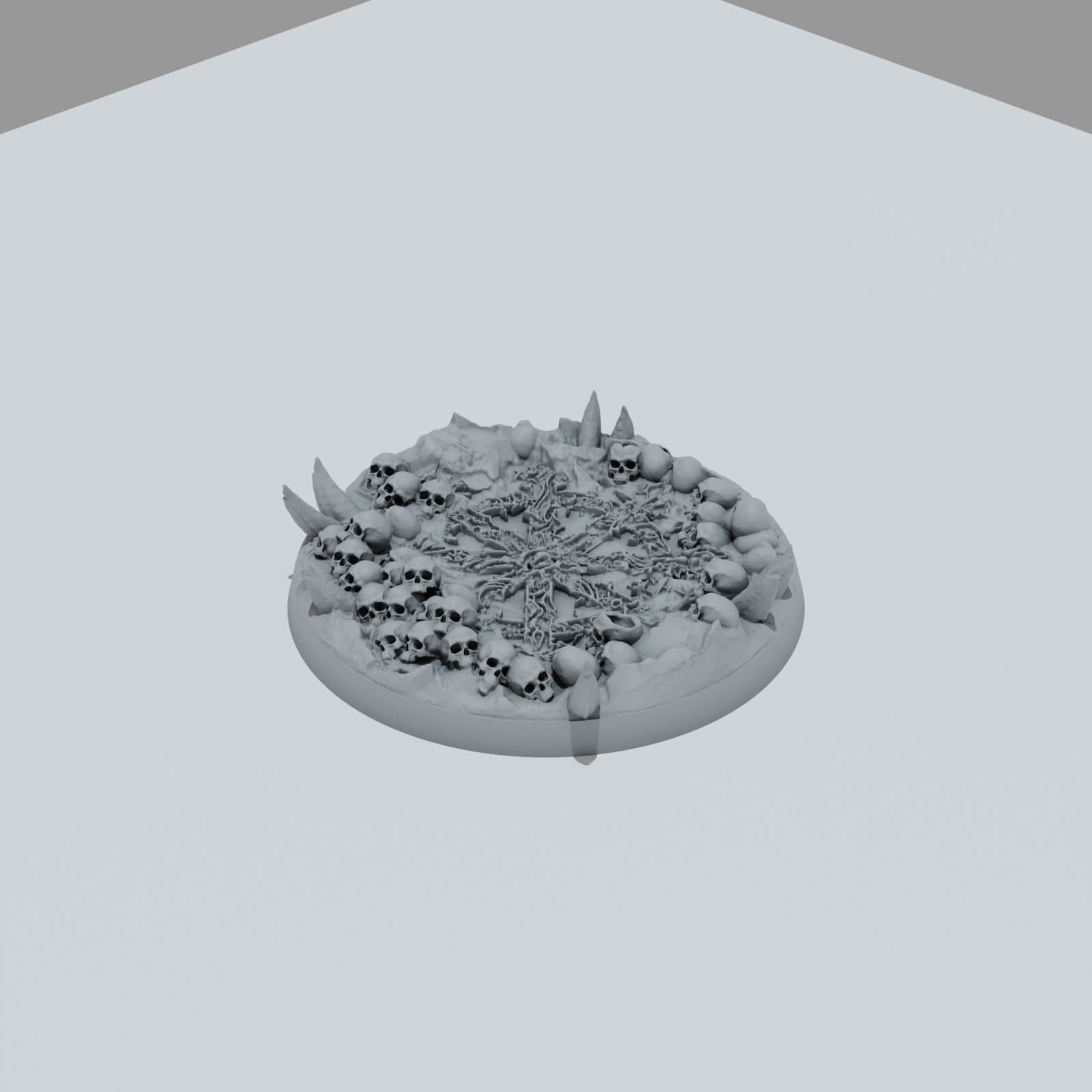 Chaos Skulls Texture Bases - Unpainted Resin thumbnail