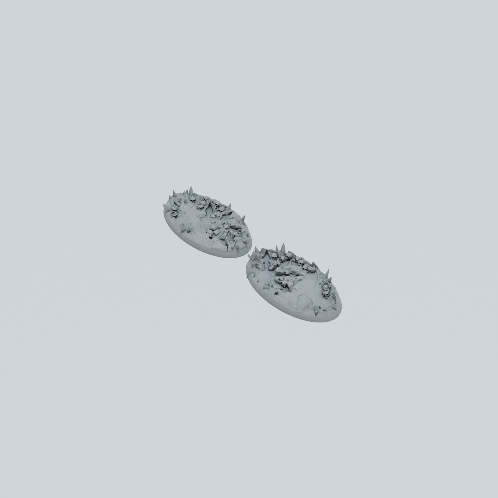 Chaos Skulls Texture Bases - Unpainted Resin thumbnail