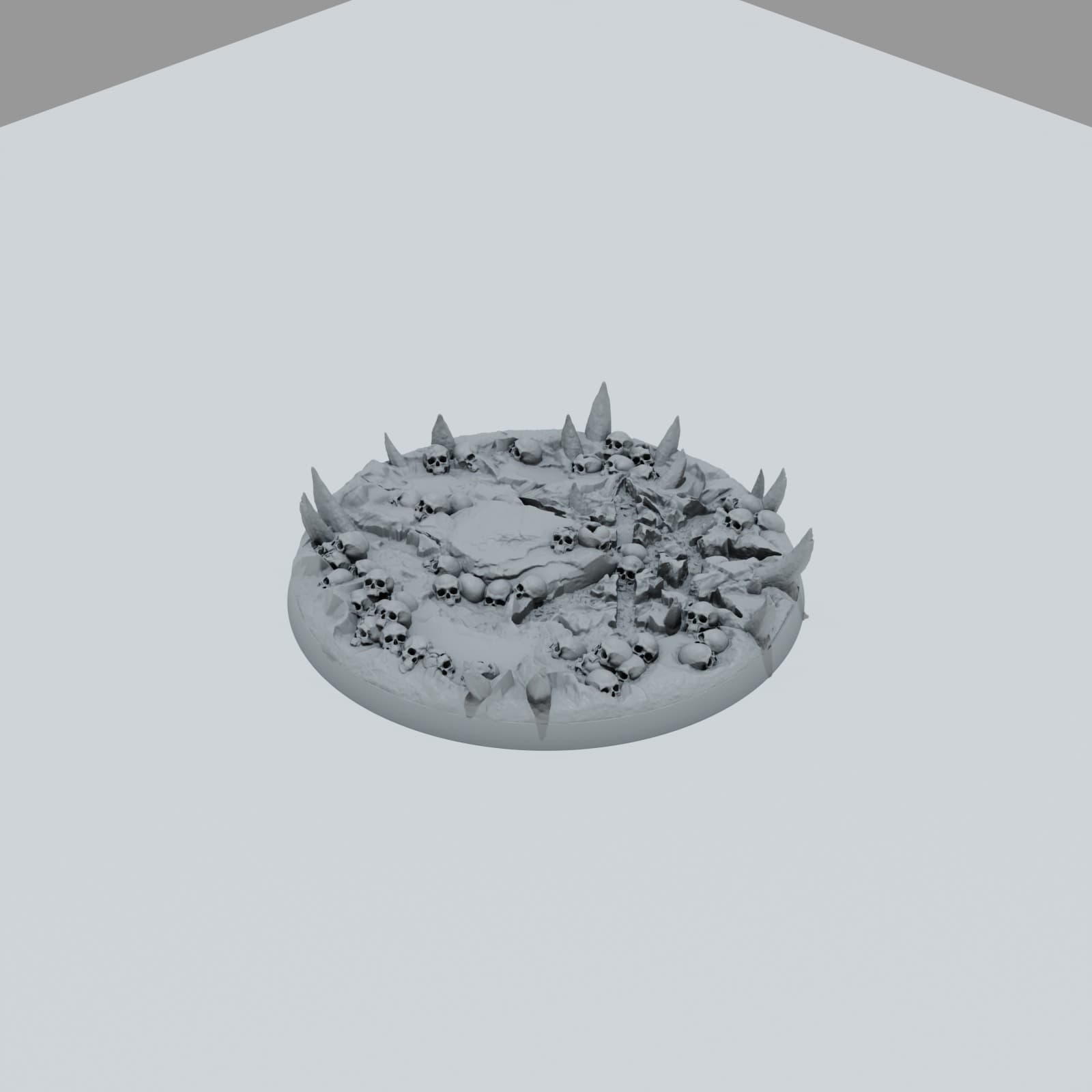 Chaos Skulls Texture Bases - Unpainted Resin thumbnail