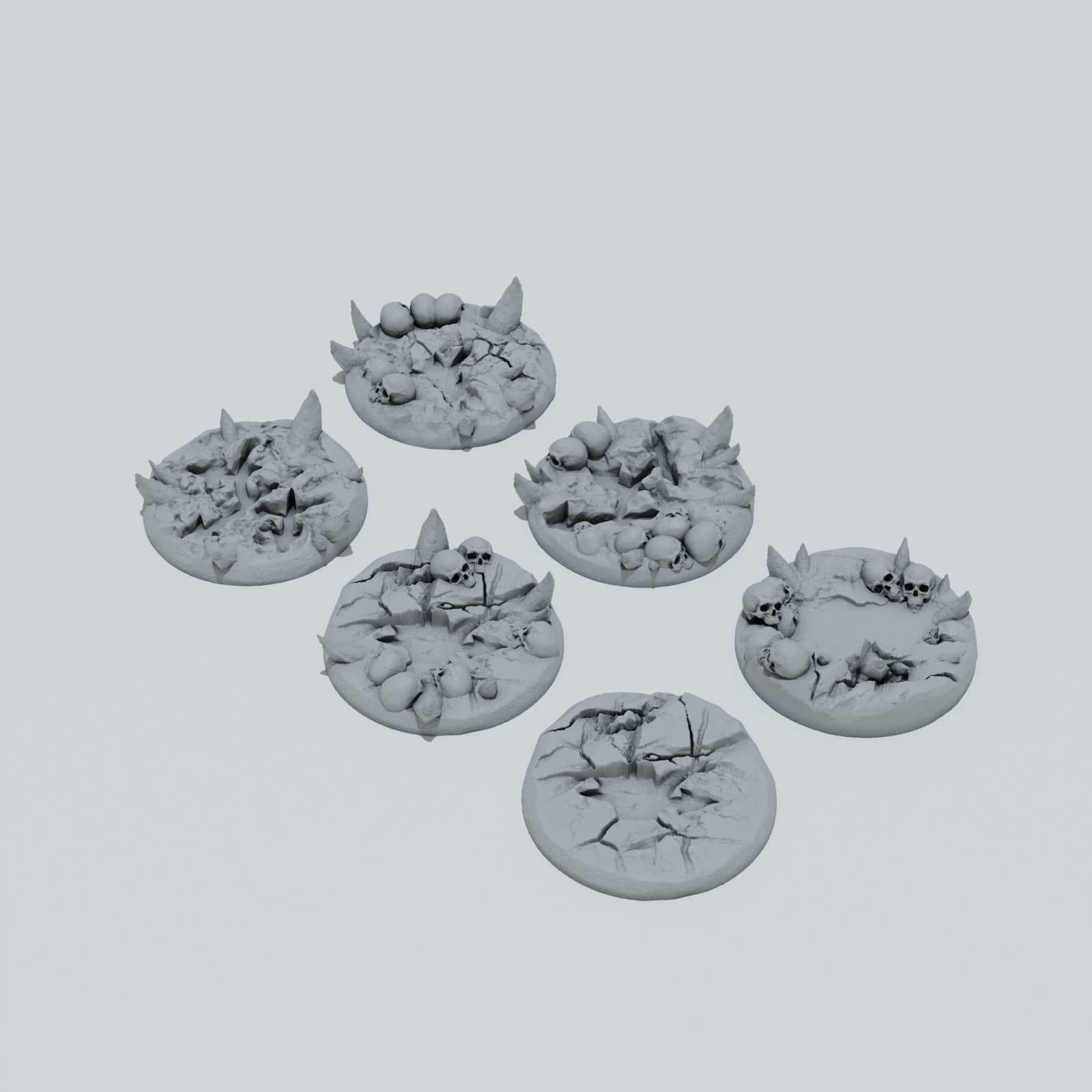 Chaos Skulls Toppers - Unpainted Resin thumbnail