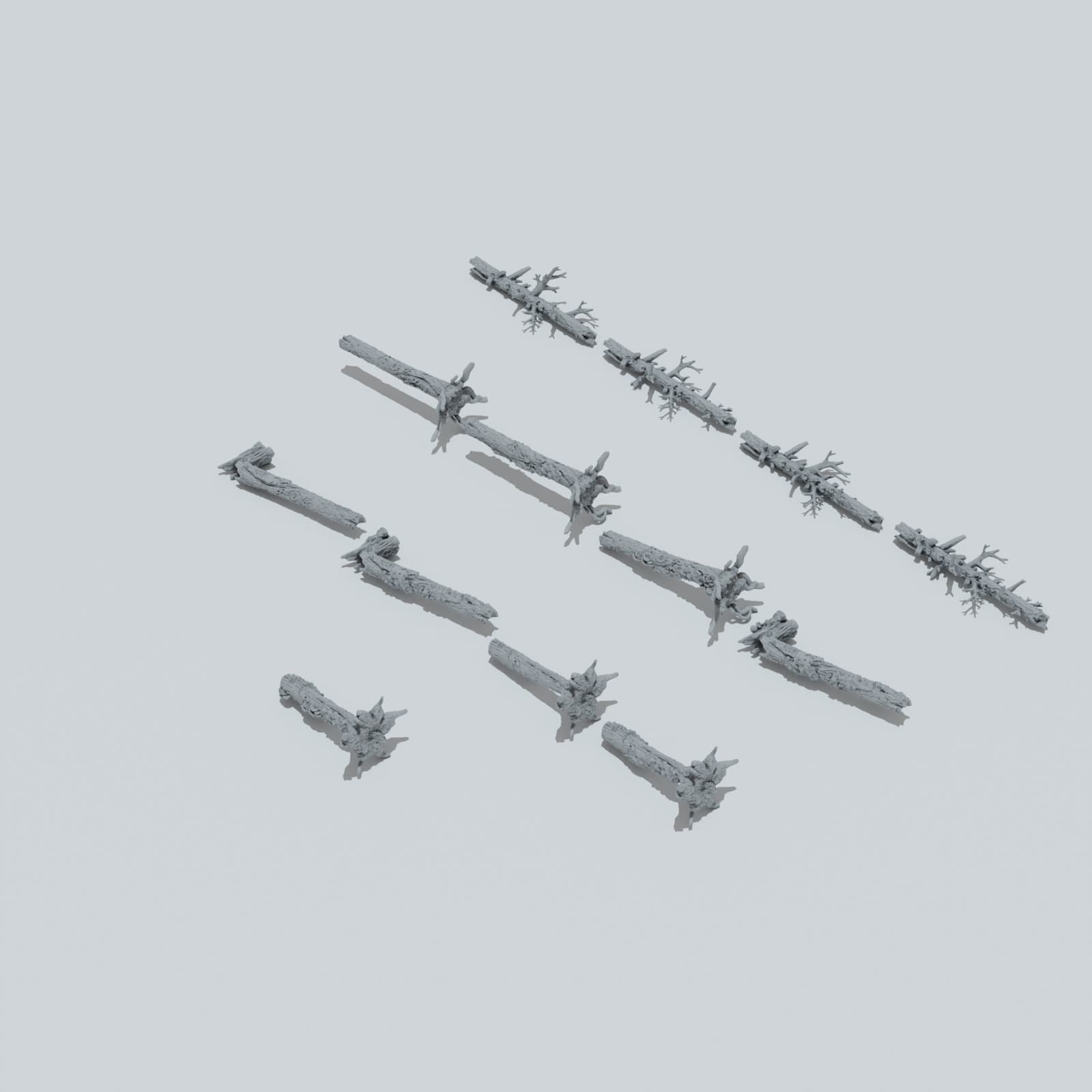 Deep Forest Fallen Trees - Unpainted Resin thumbnail