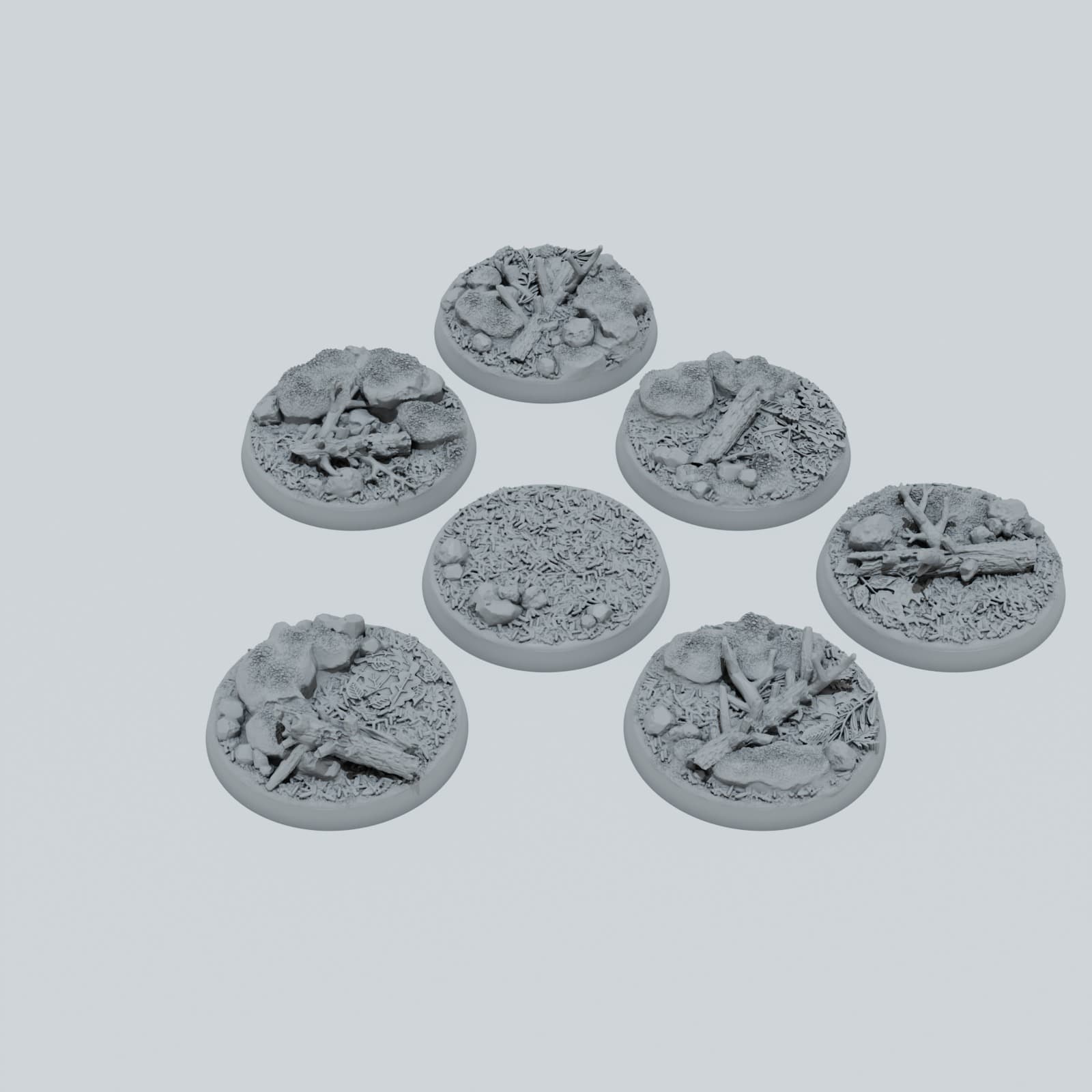 Deep Forest Texture Bases - Unpainted Resin thumbnail