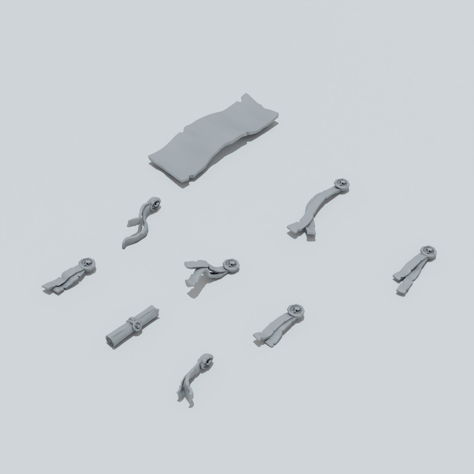 Defeated City Basing Bits - Unpainted Resin thumbnail