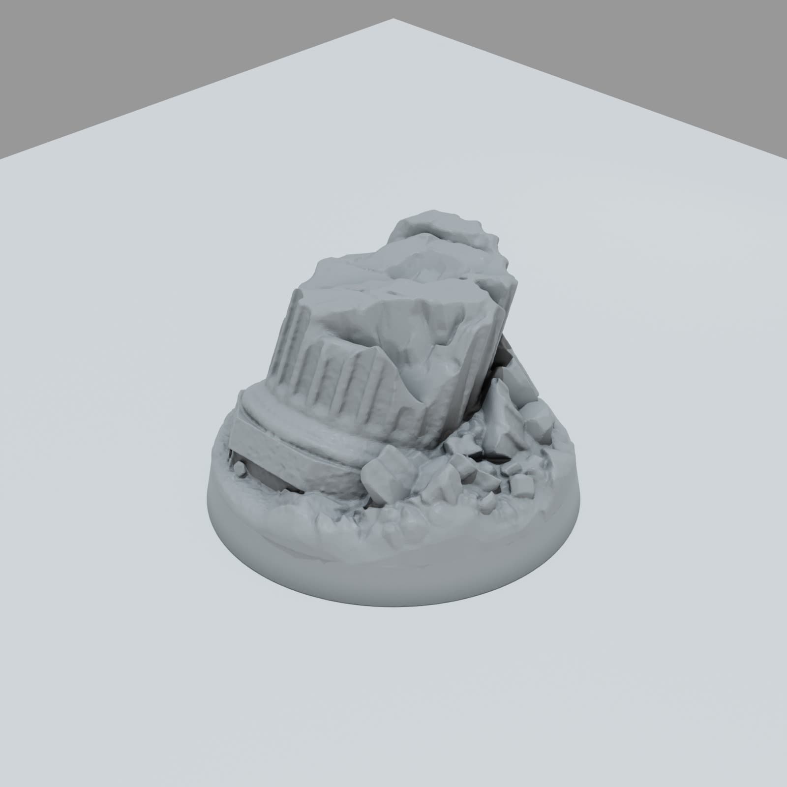 Defeated City Hero Bases - Unpainted Resin thumbnail