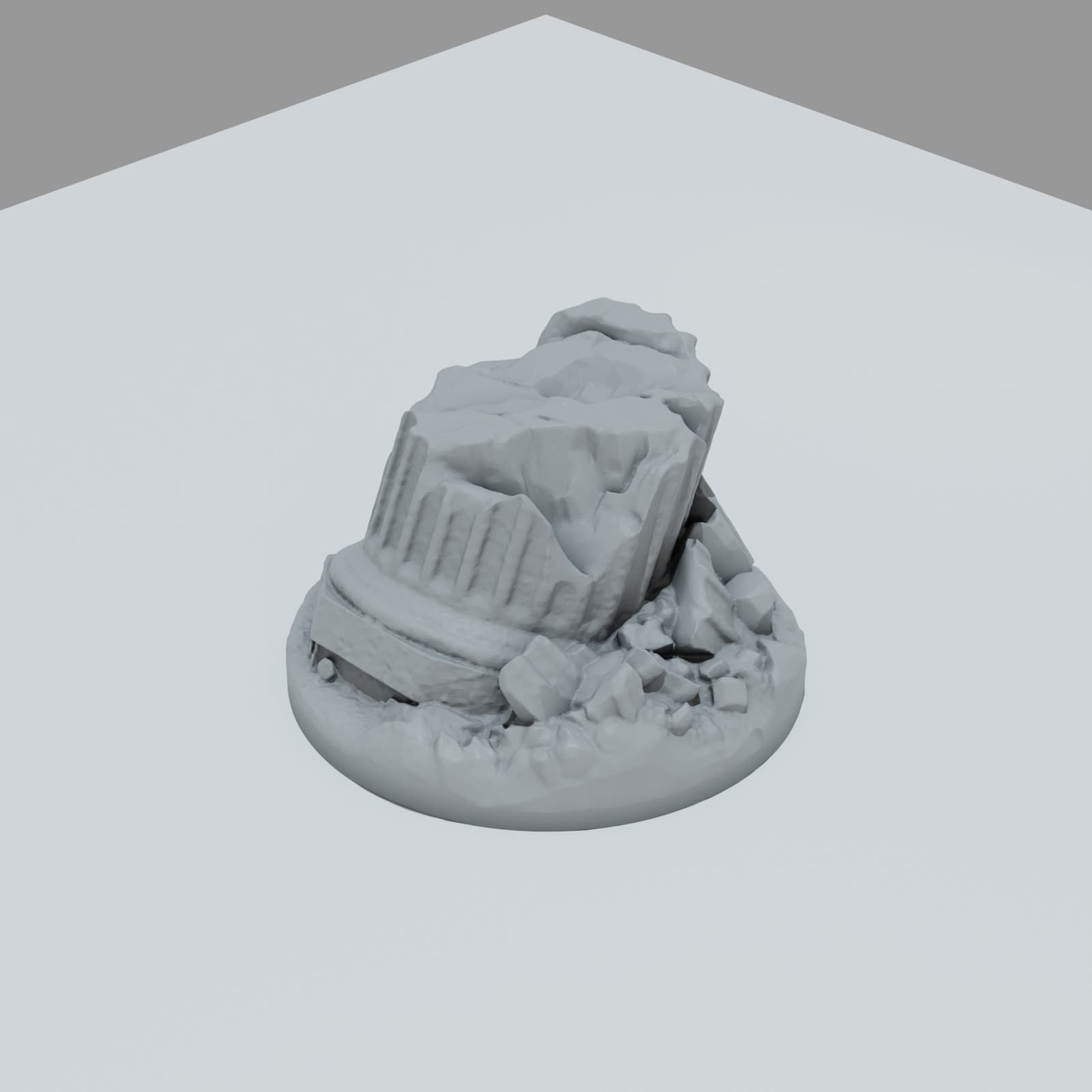 Defeated City Hero Bases - Unpainted Resin thumbnail