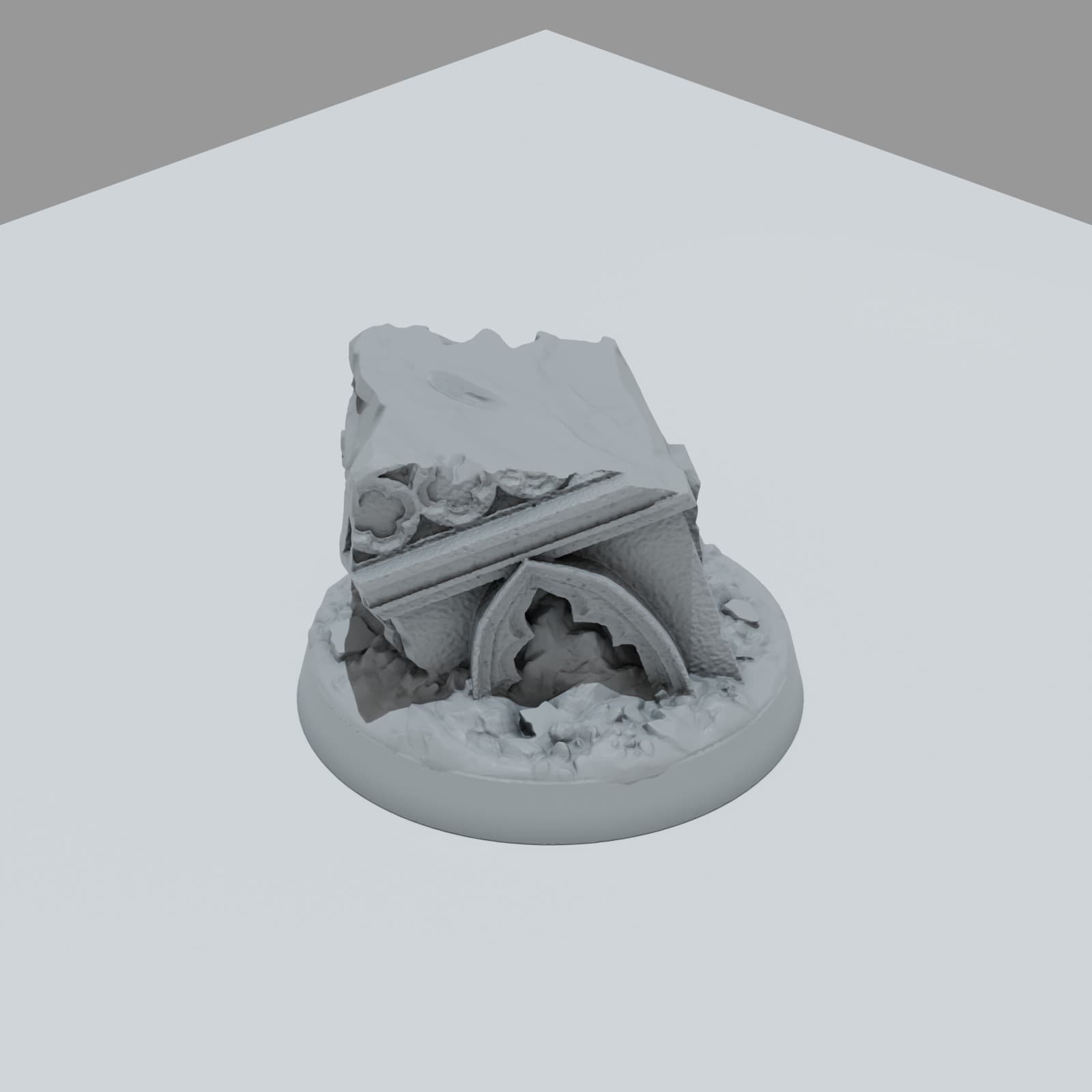 Defeated City Hero Bases - Unpainted Resin thumbnail