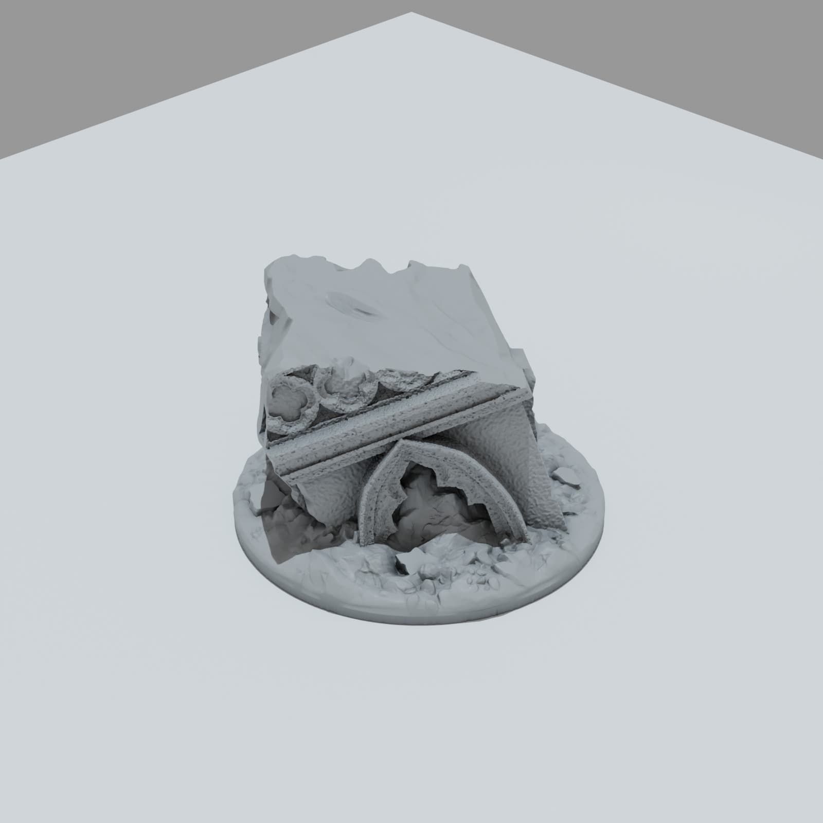 Defeated City Hero Bases - Unpainted Resin thumbnail