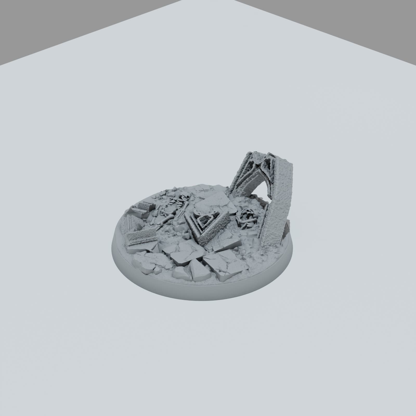 Defeated City Texture Bases - Unpainted Resin thumbnail