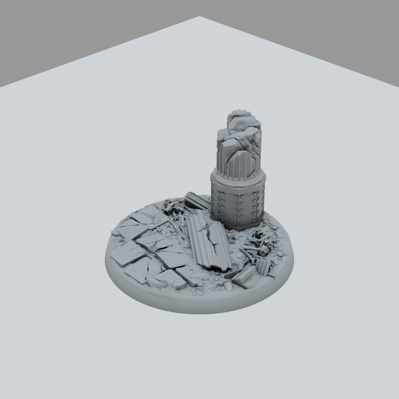 Defeated City Texture Bases - Unpainted Resin thumbnail