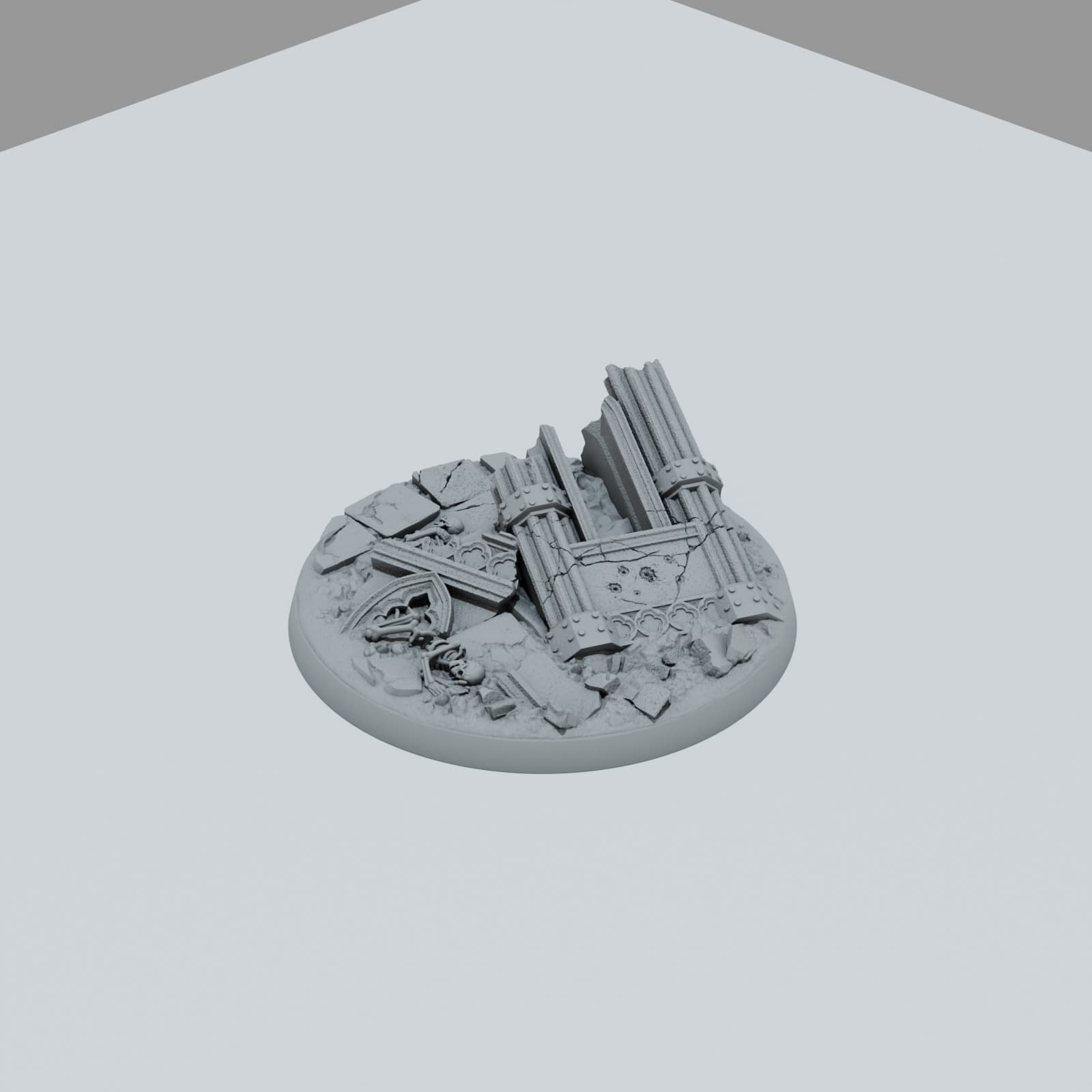 Defeated City Texture Bases - Unpainted Resin thumbnail