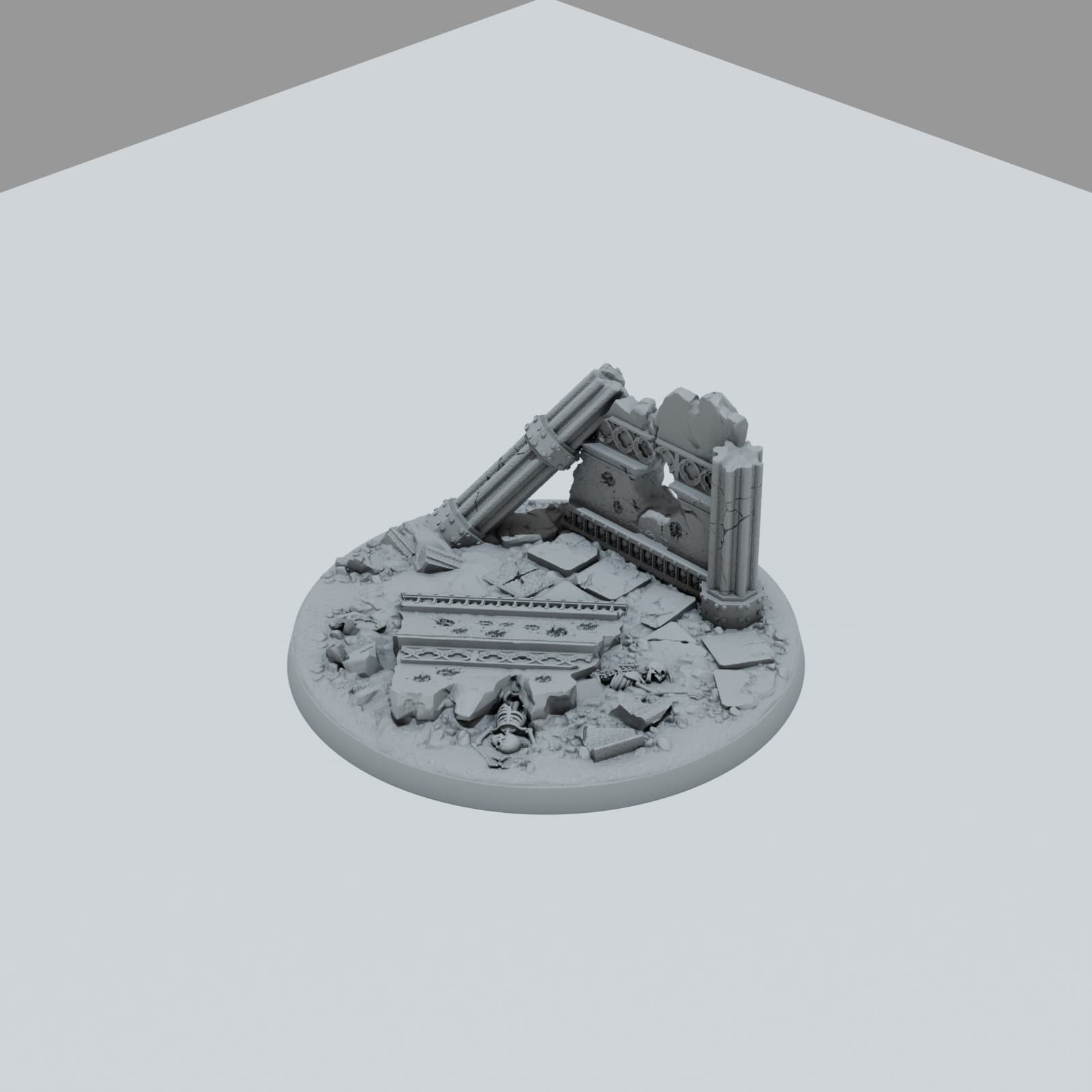 Defeated City Texture Bases - Unpainted Resin thumbnail