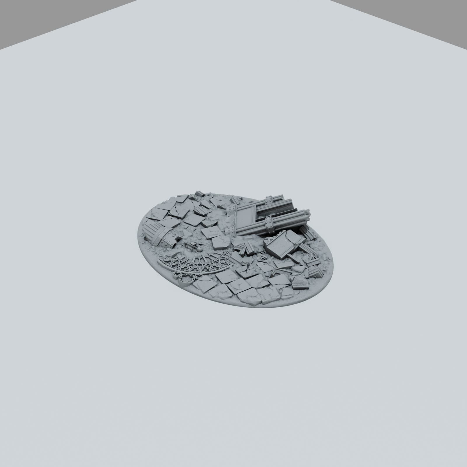 Defeated City Toppers - Unpainted Resin thumbnail