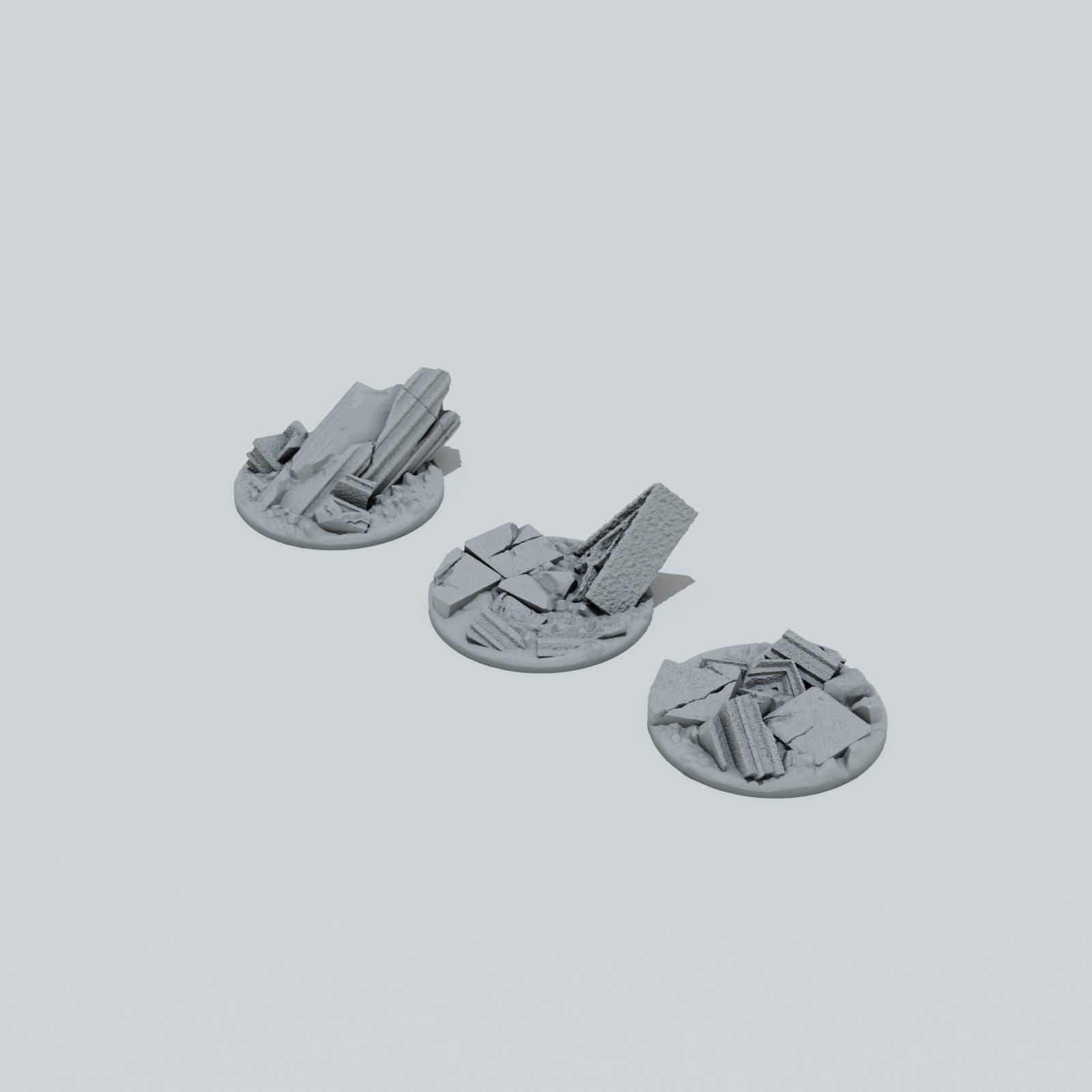 Defeated City Toppers - Unpainted Resin thumbnail
