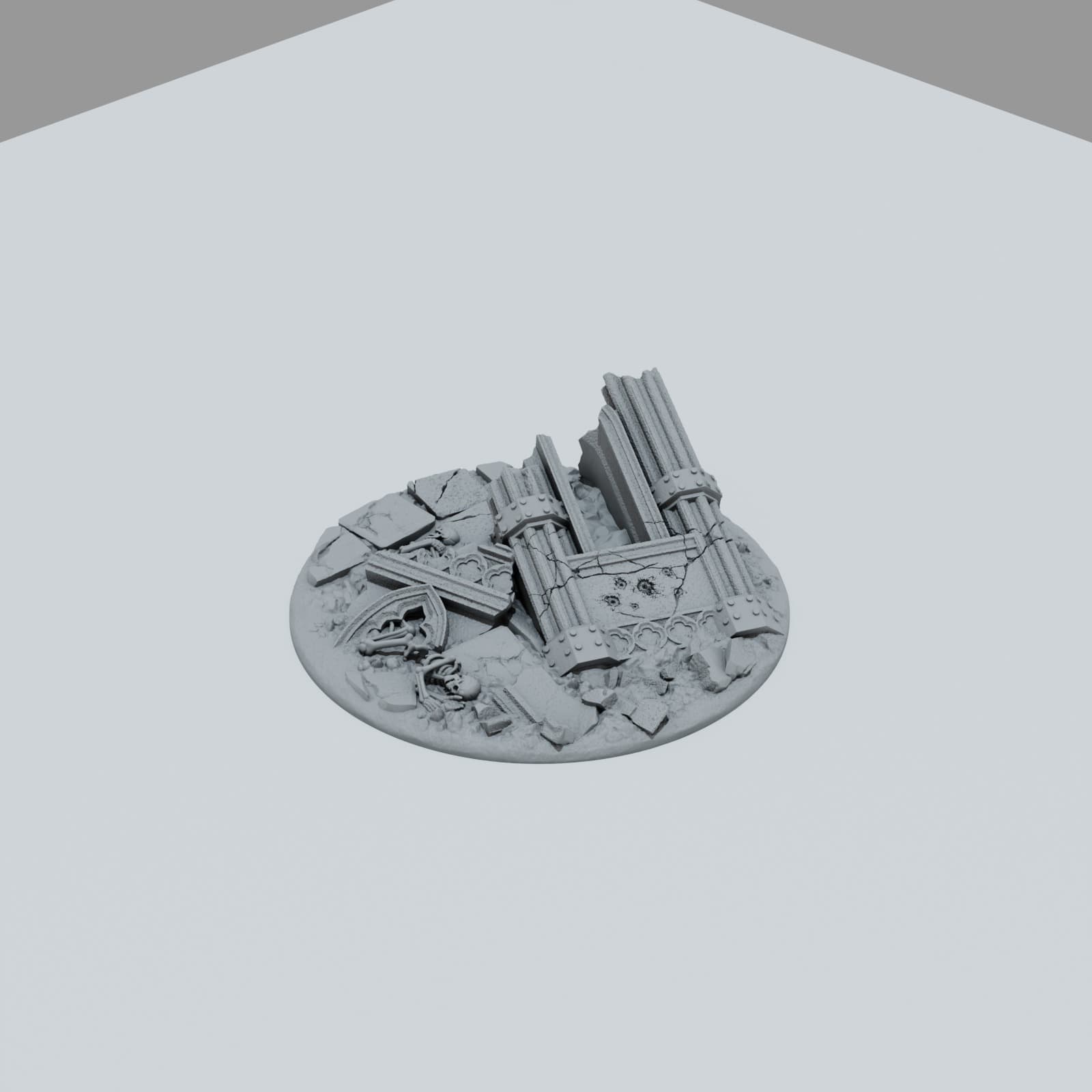 Defeated City Toppers - Unpainted Resin thumbnail