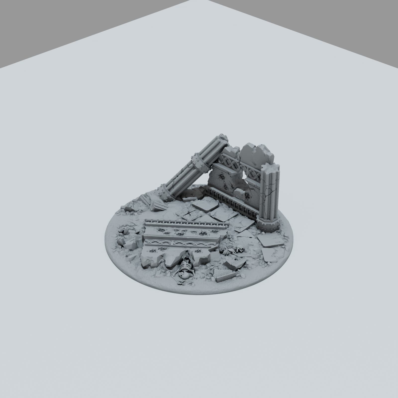 Defeated City Toppers - Unpainted Resin thumbnail