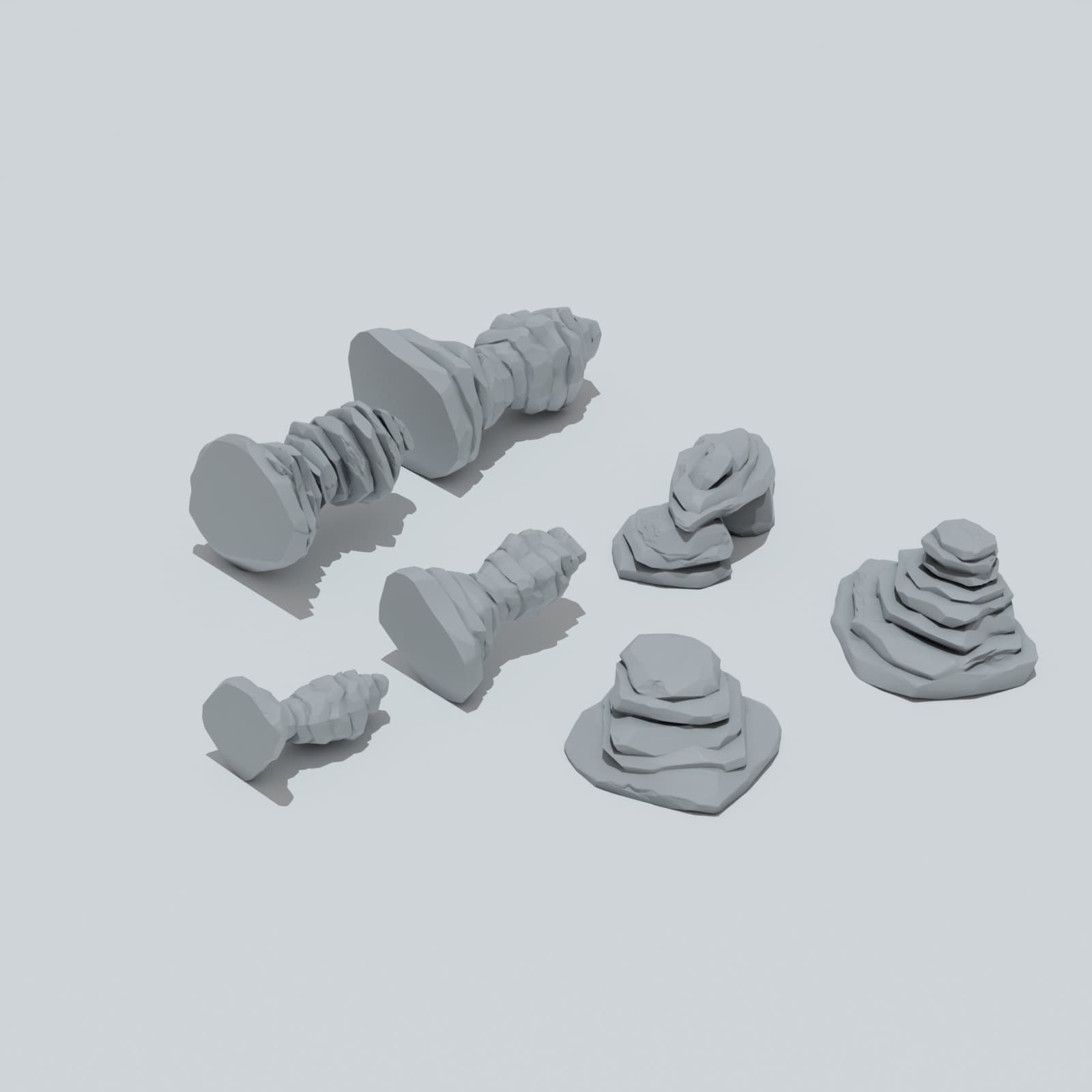Desert Scrap Metal Desert Stones - Unpainted Resin thumbnail