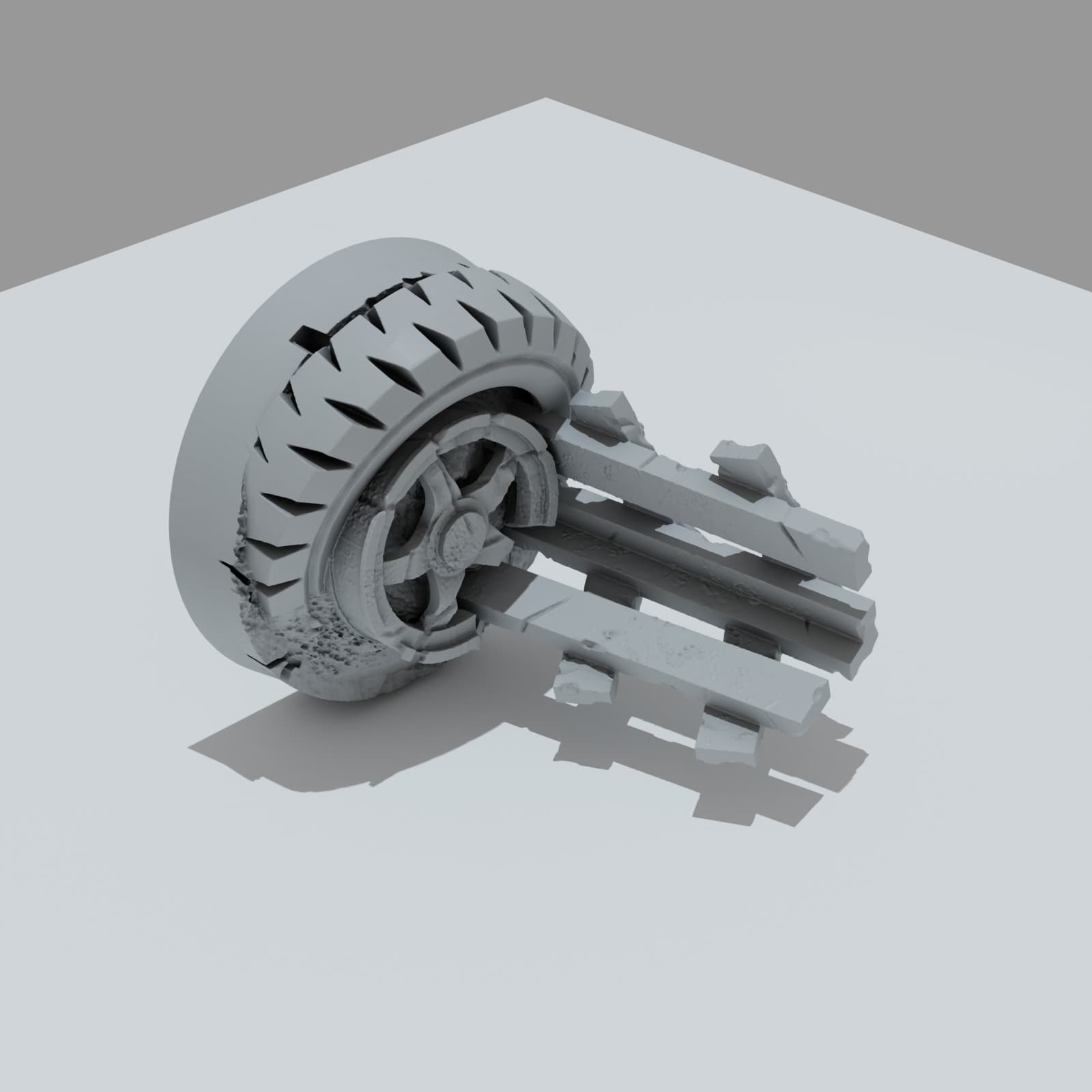 Desert Scrap Metal Hero Bases - Unpainted Resin thumbnail