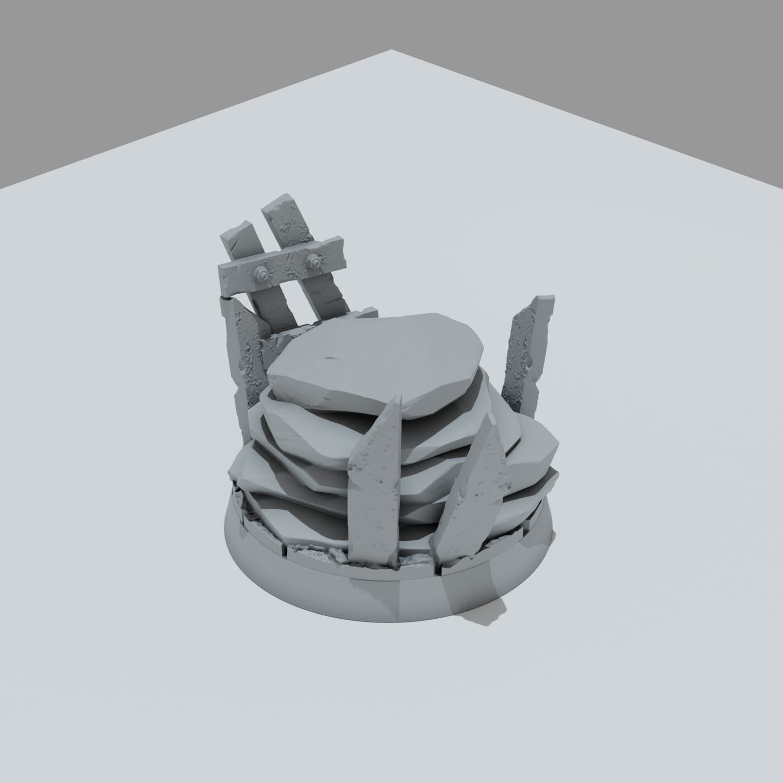 Desert Scrap Metal Hero Bases - Unpainted Resin thumbnail