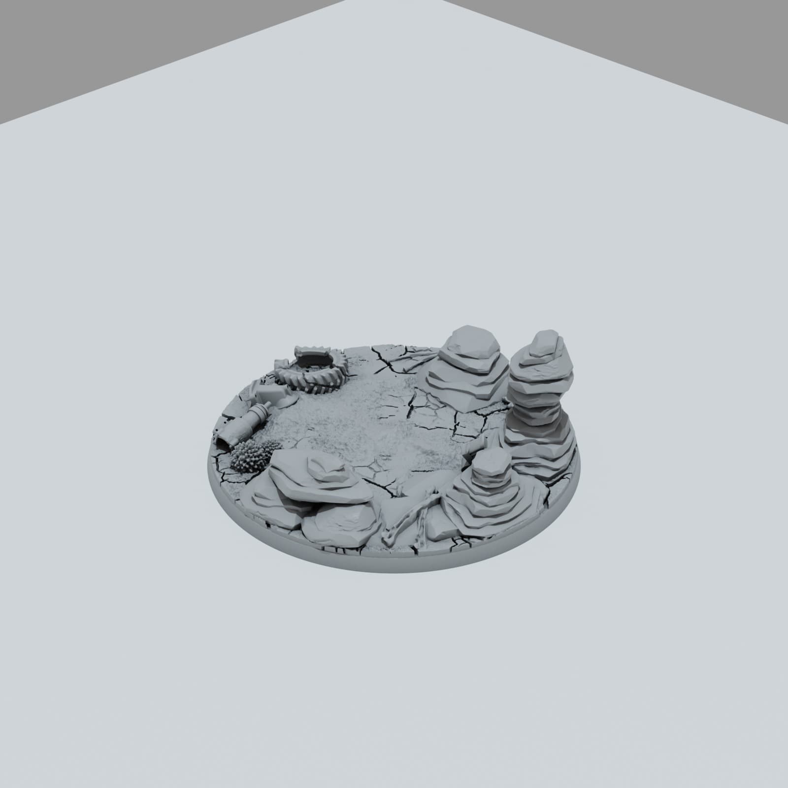 Desert Scrap Metal Texture Bases - Unpainted Resin thumbnail