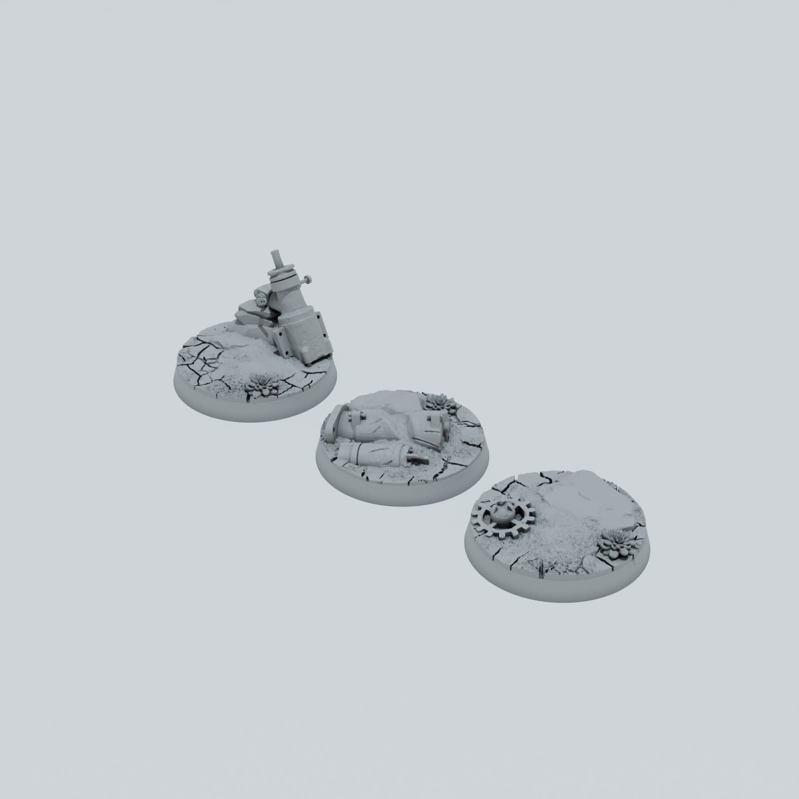 Desert Scrap Metal Texture Bases - Unpainted Resin thumbnail