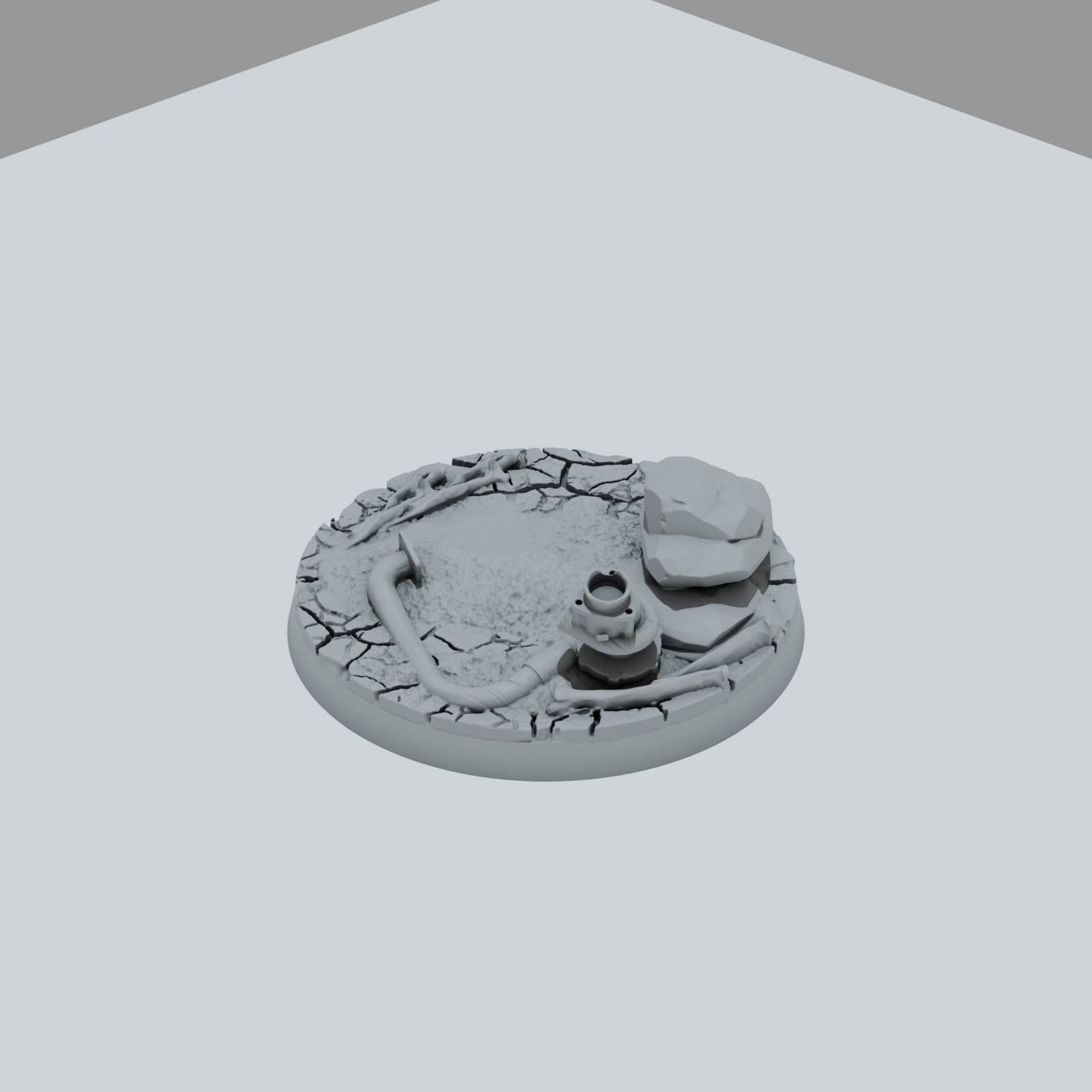 Desert Scrap Metal Texture Bases - Unpainted Resin thumbnail
