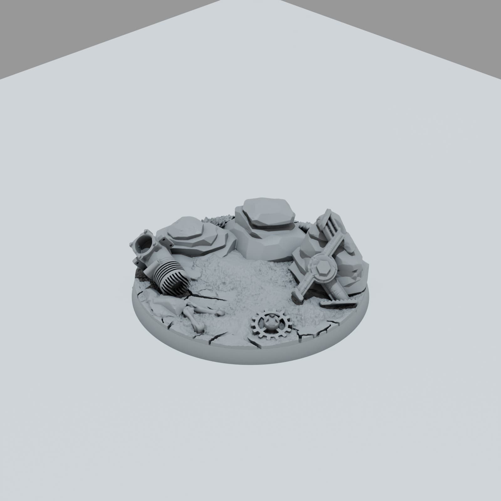 Desert Scrap Metal Texture Bases - Unpainted Resin thumbnail