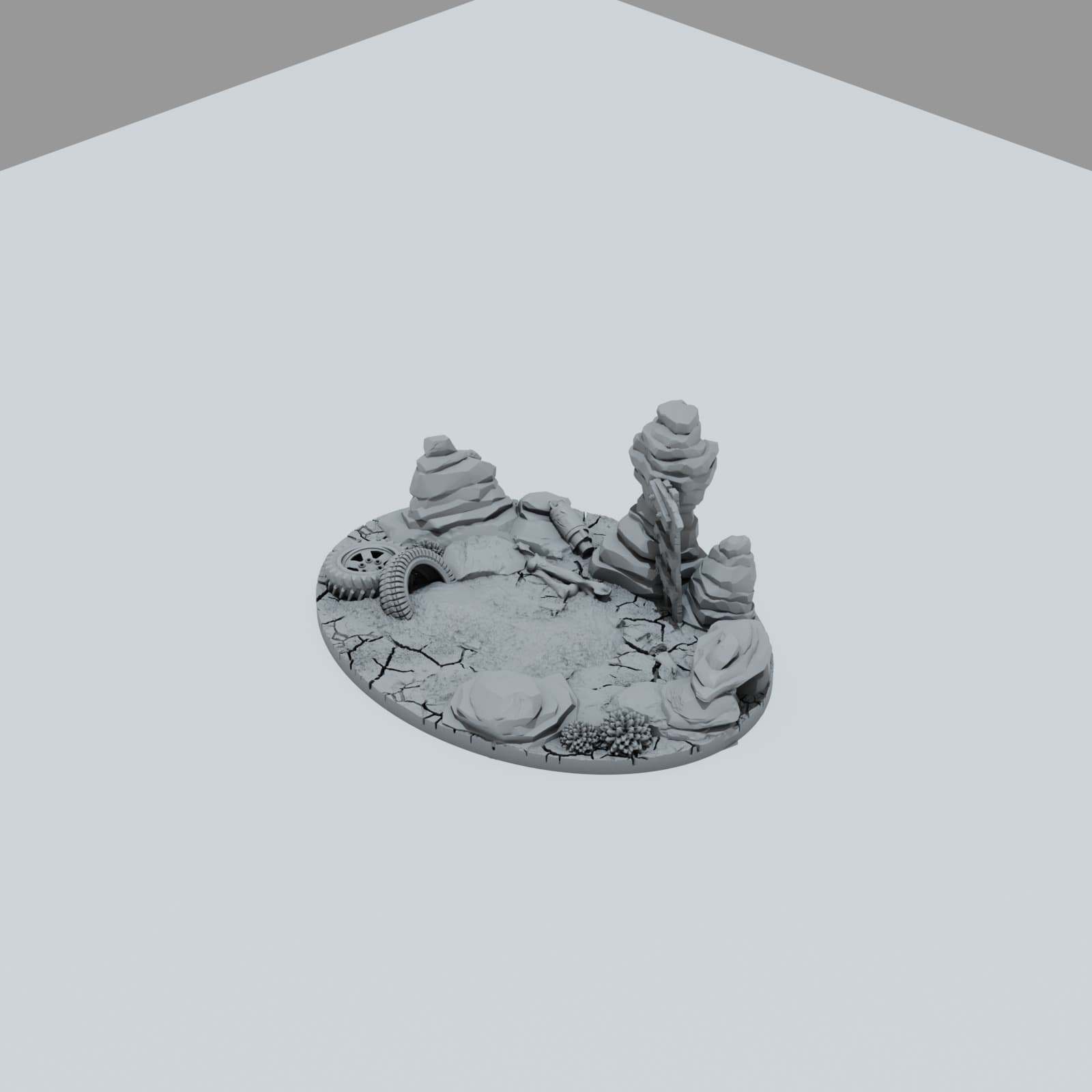 Desert Scrap Metal Toppers - Unpainted Resin thumbnail