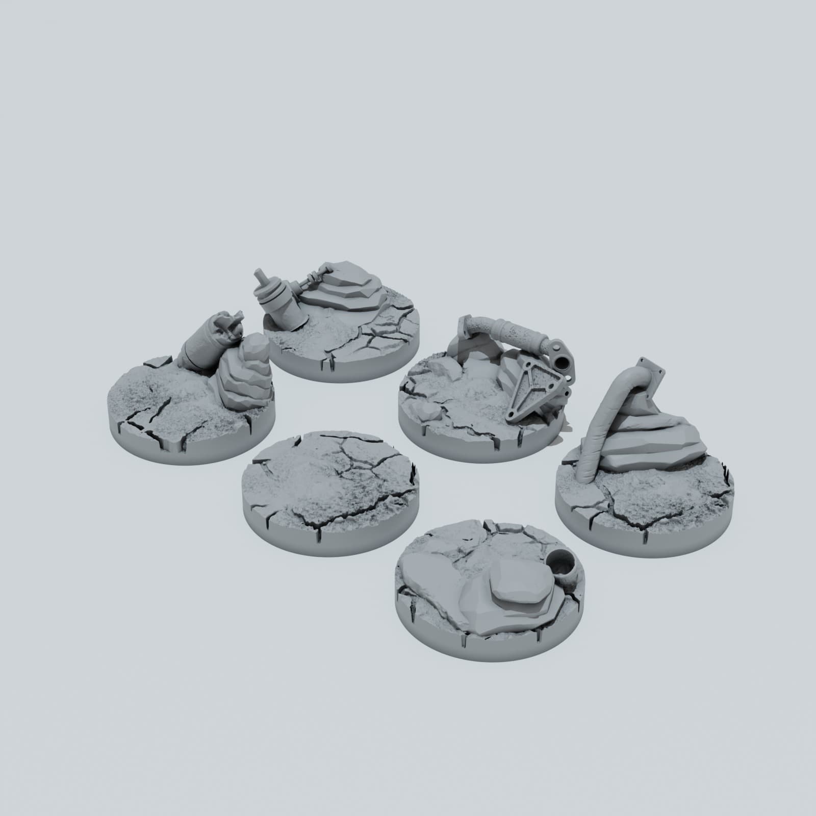 Desert Scrap Metal Toppers - Unpainted Resin thumbnail