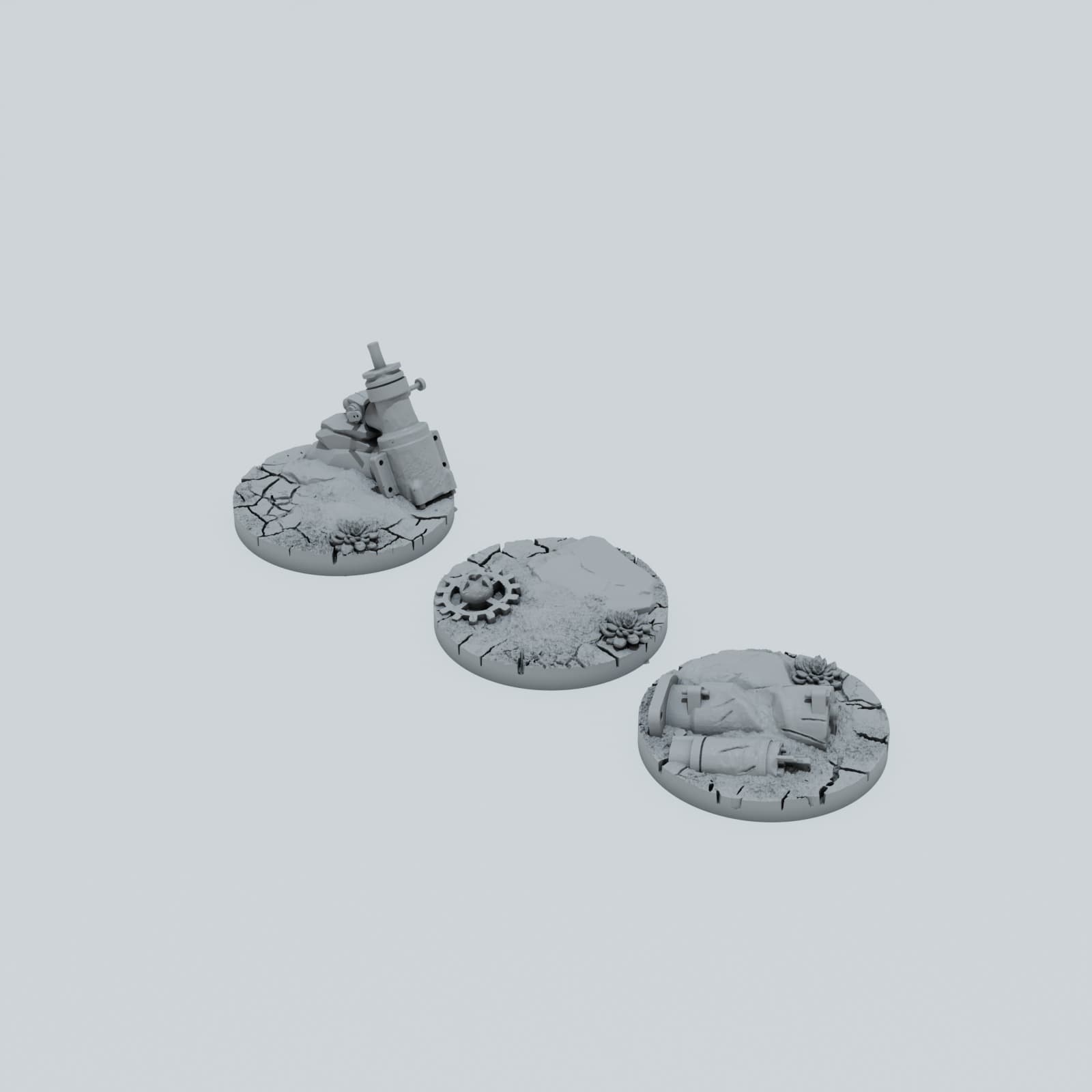 Desert Scrap Metal Toppers - Unpainted Resin thumbnail