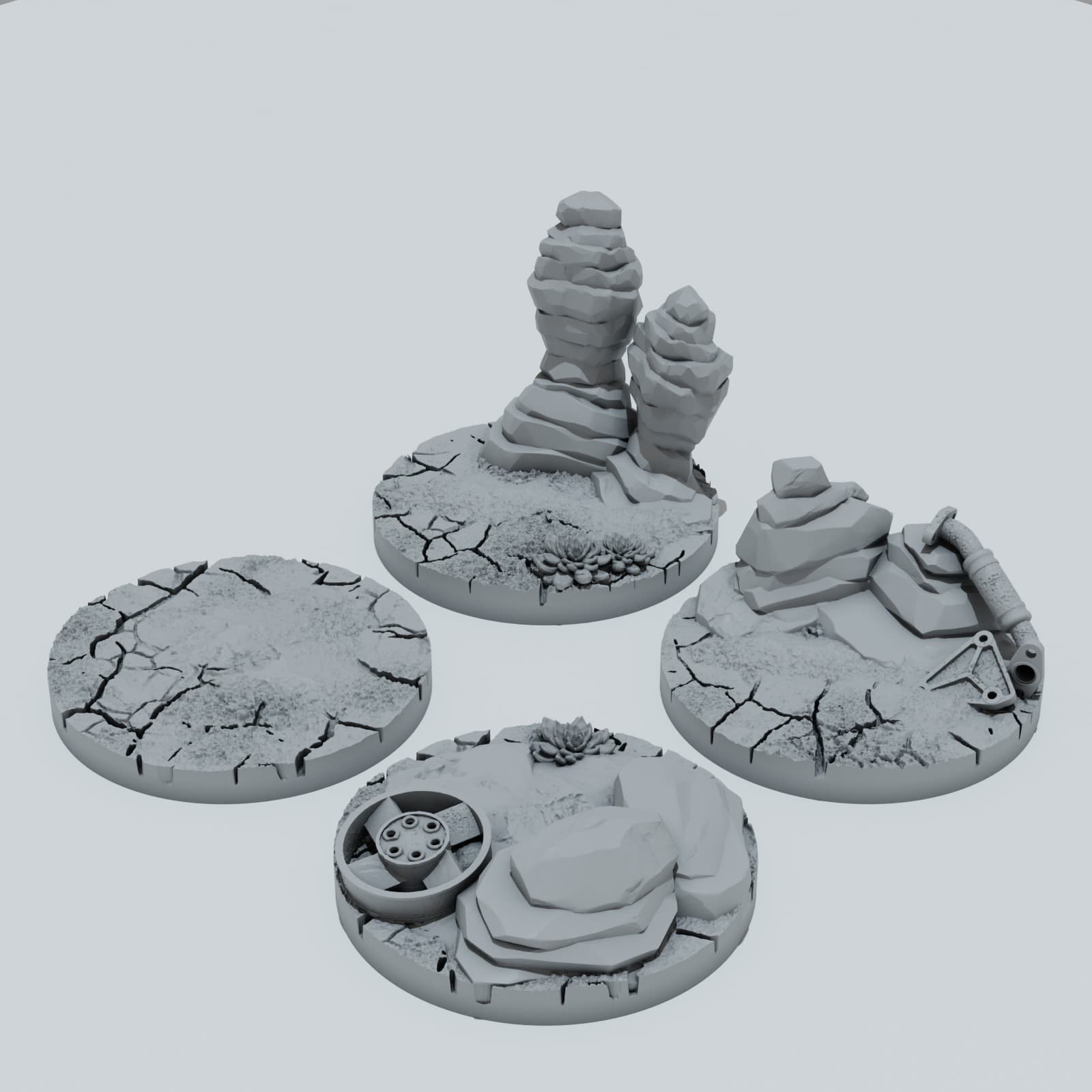 Desert Scrap Metal Toppers - Unpainted Resin thumbnail