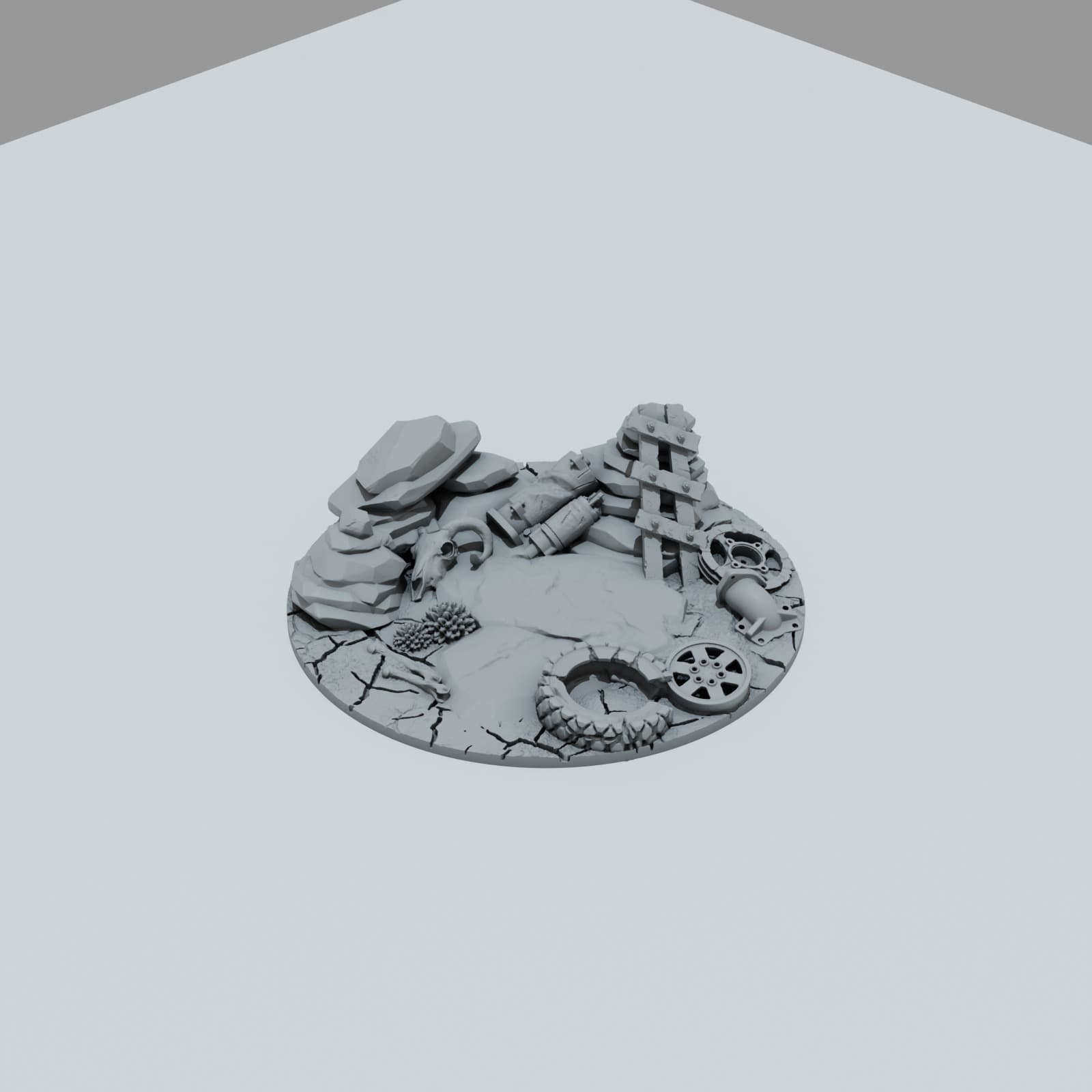 Desert Scrap Metal Toppers - Unpainted Resin thumbnail