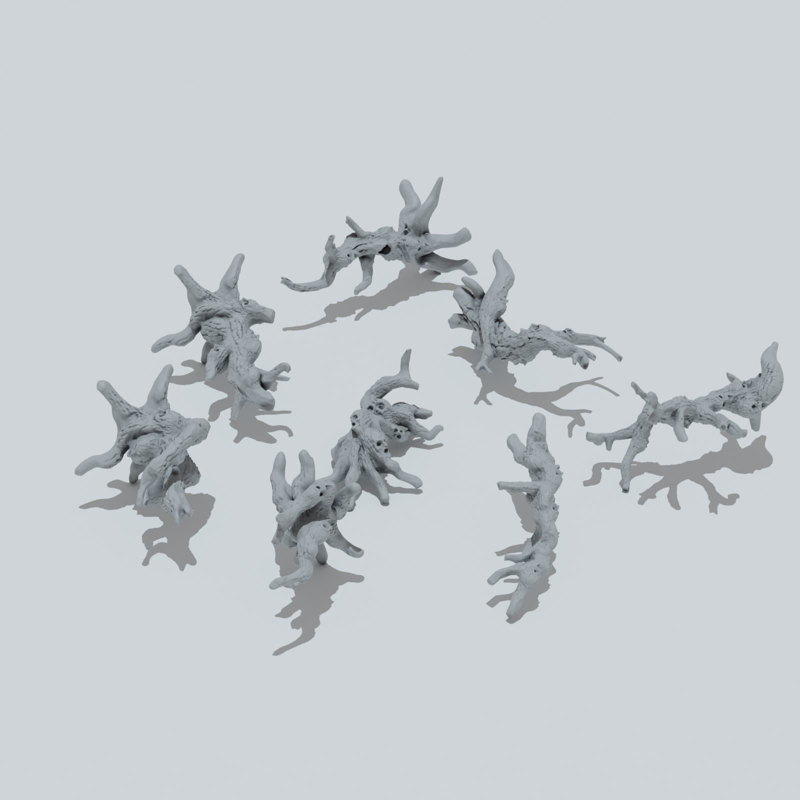 Forest of the Dead Trees with Faces - Unpainted Resin thumbnail