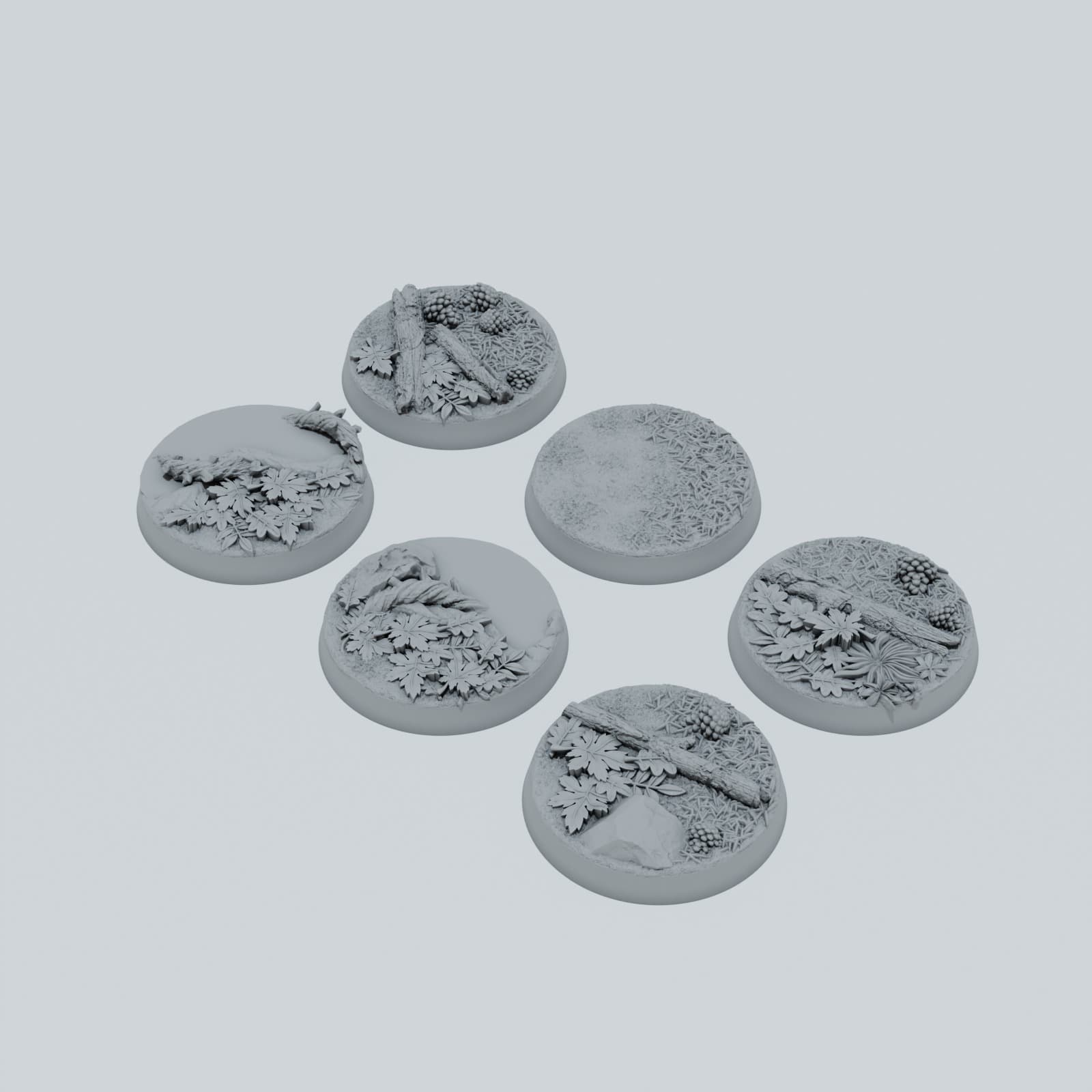 Forest Texture Bases - Unpainted Resin thumbnail