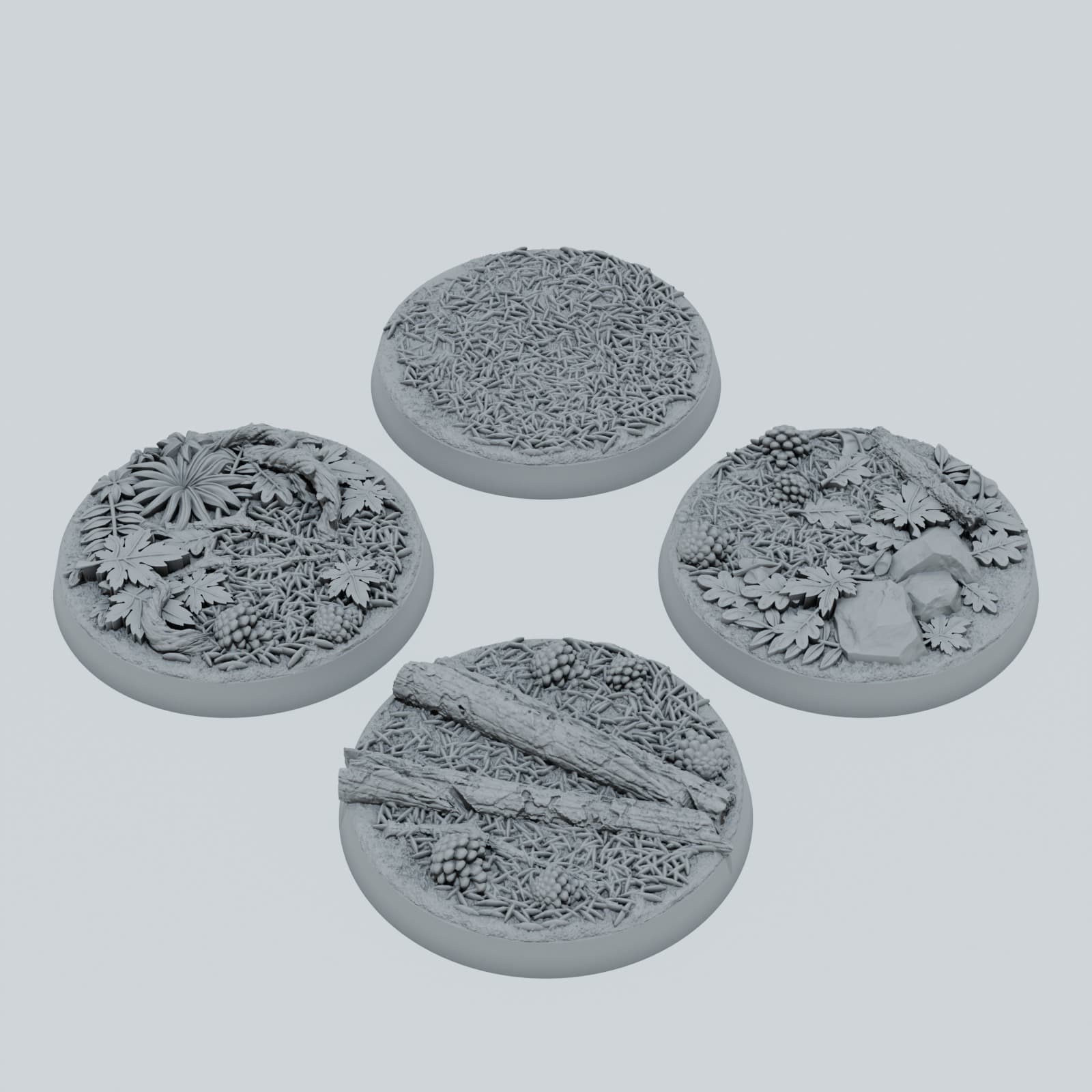 Forest Texture Bases - Unpainted Resin thumbnail