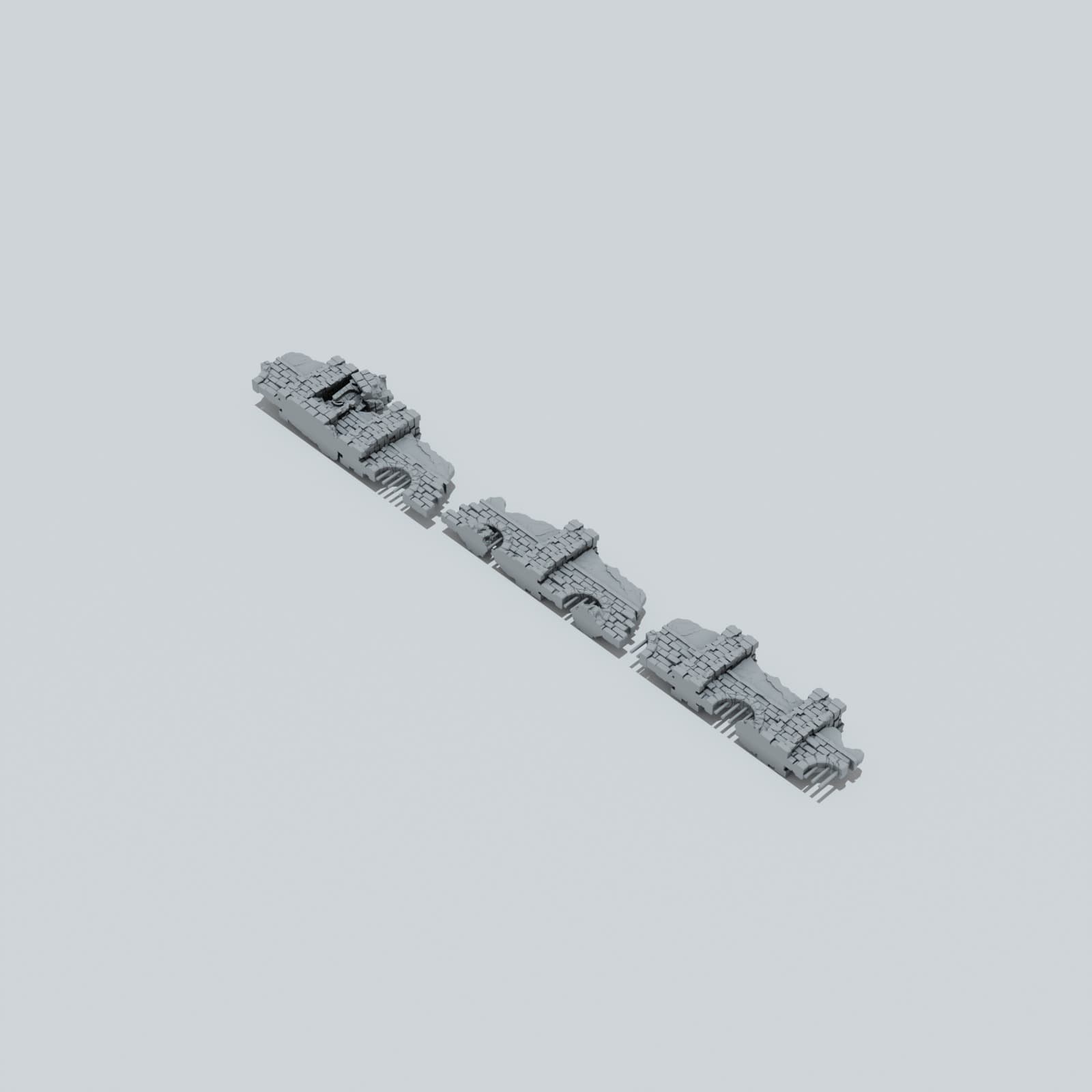 Medieval Streets of Chaos Barricades - Unpainted Resin thumbnail