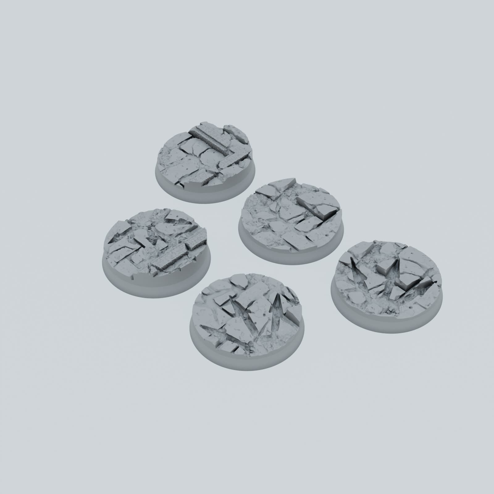Medieval Streets of Chaos Texture Bases - Unpainted Resin thumbnail