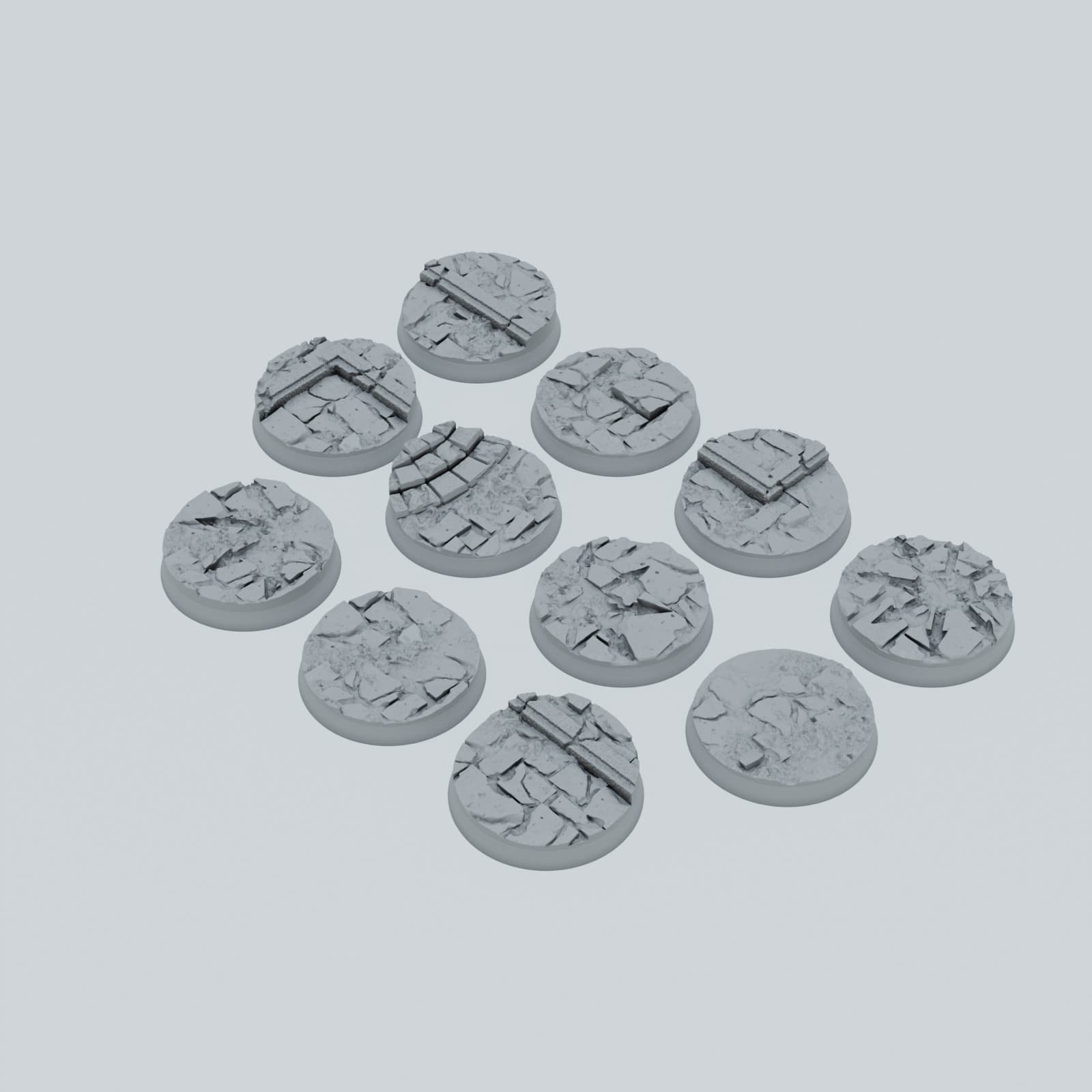 Medieval Streets of Chaos Texture Bases - Unpainted Resin thumbnail