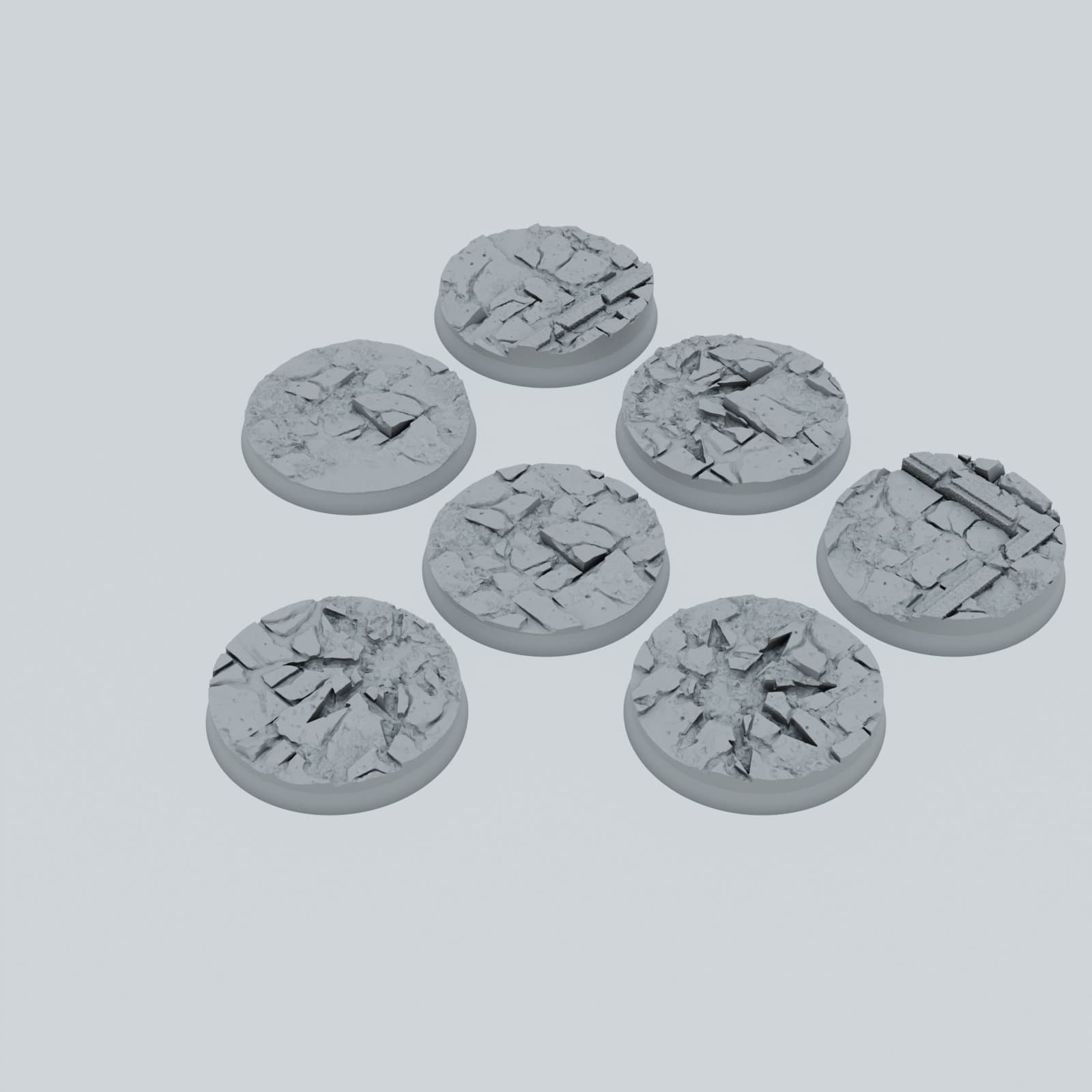 Medieval Streets of Chaos Texture Bases - Unpainted Resin thumbnail