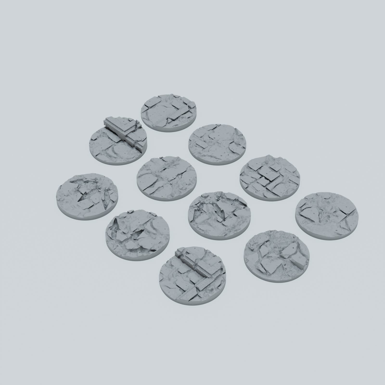 Medieval Streets of Chaos Toppers - Unpainted Resin thumbnail