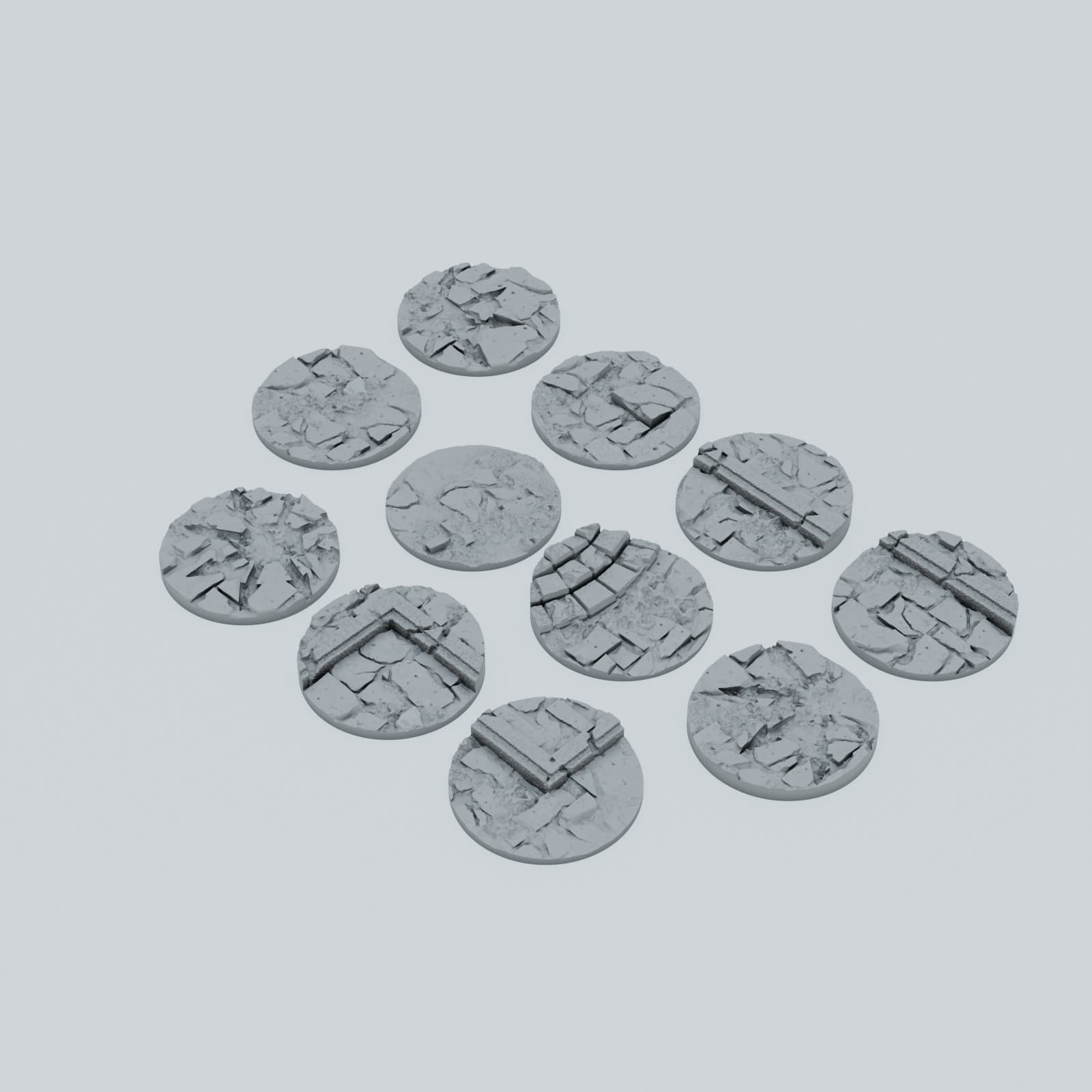 Medieval Streets of Chaos Toppers - Unpainted Resin thumbnail