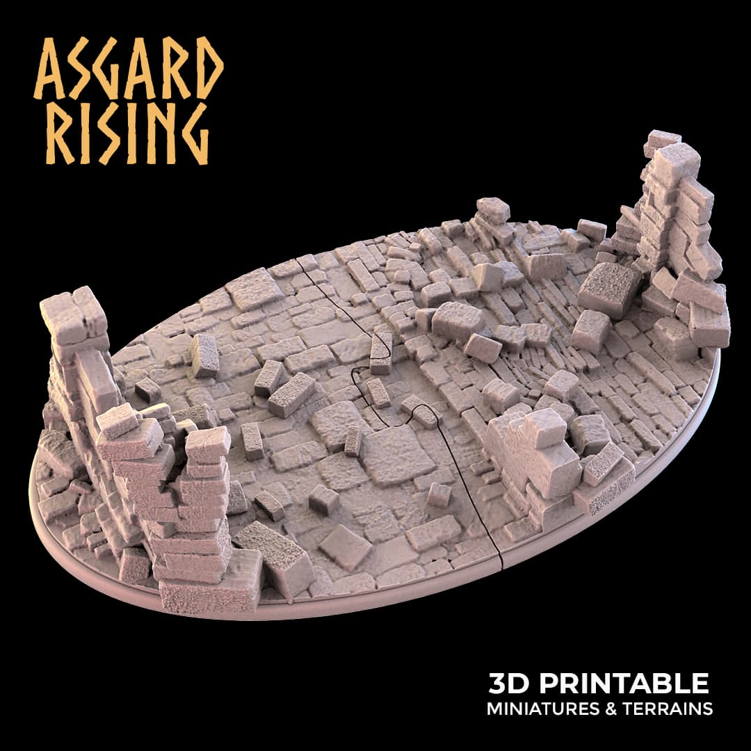 Ruins Theme Bases - Unpainted Resin thumbnail